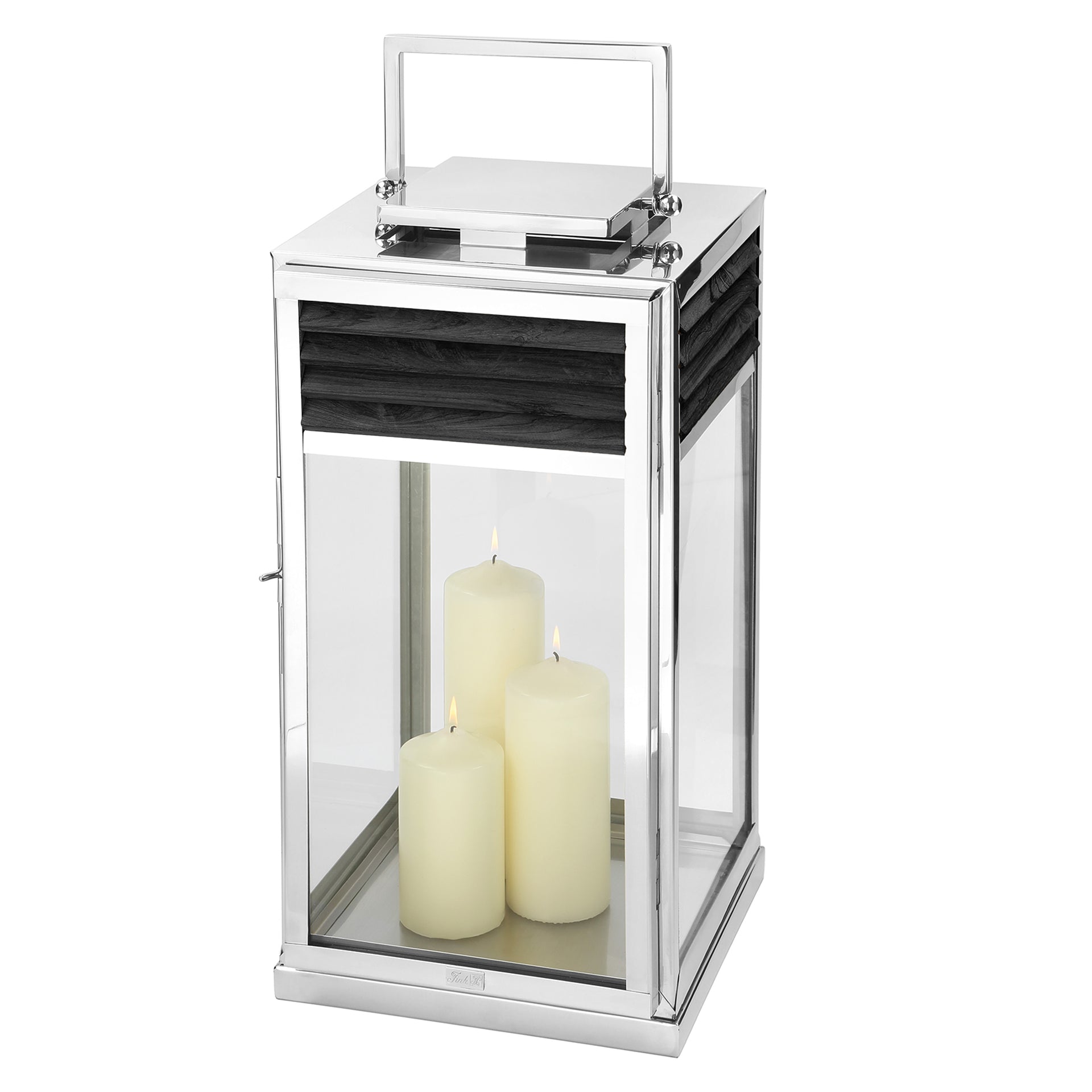 GENUA Laterne silberfarben