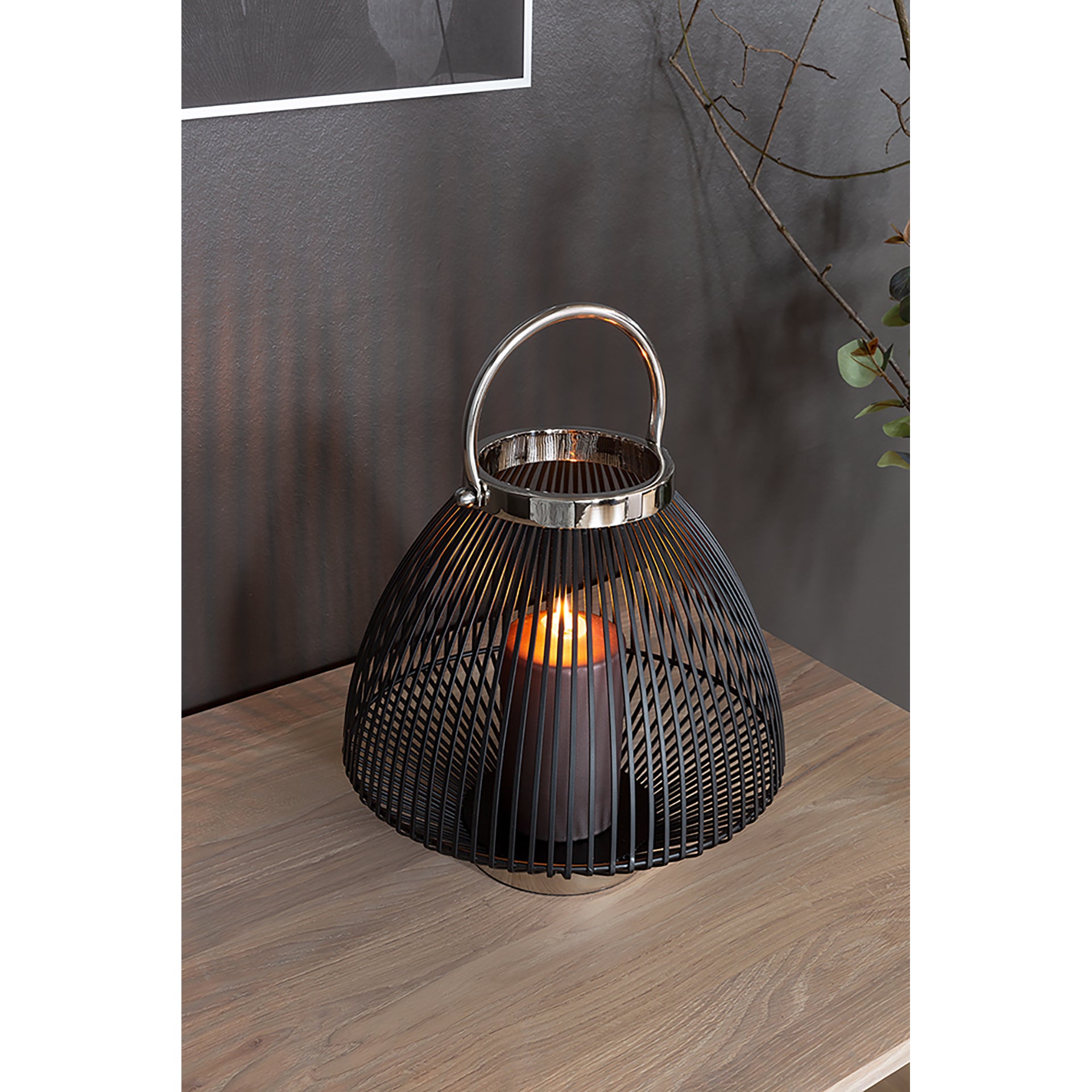 FLIX Laterne silberfarben