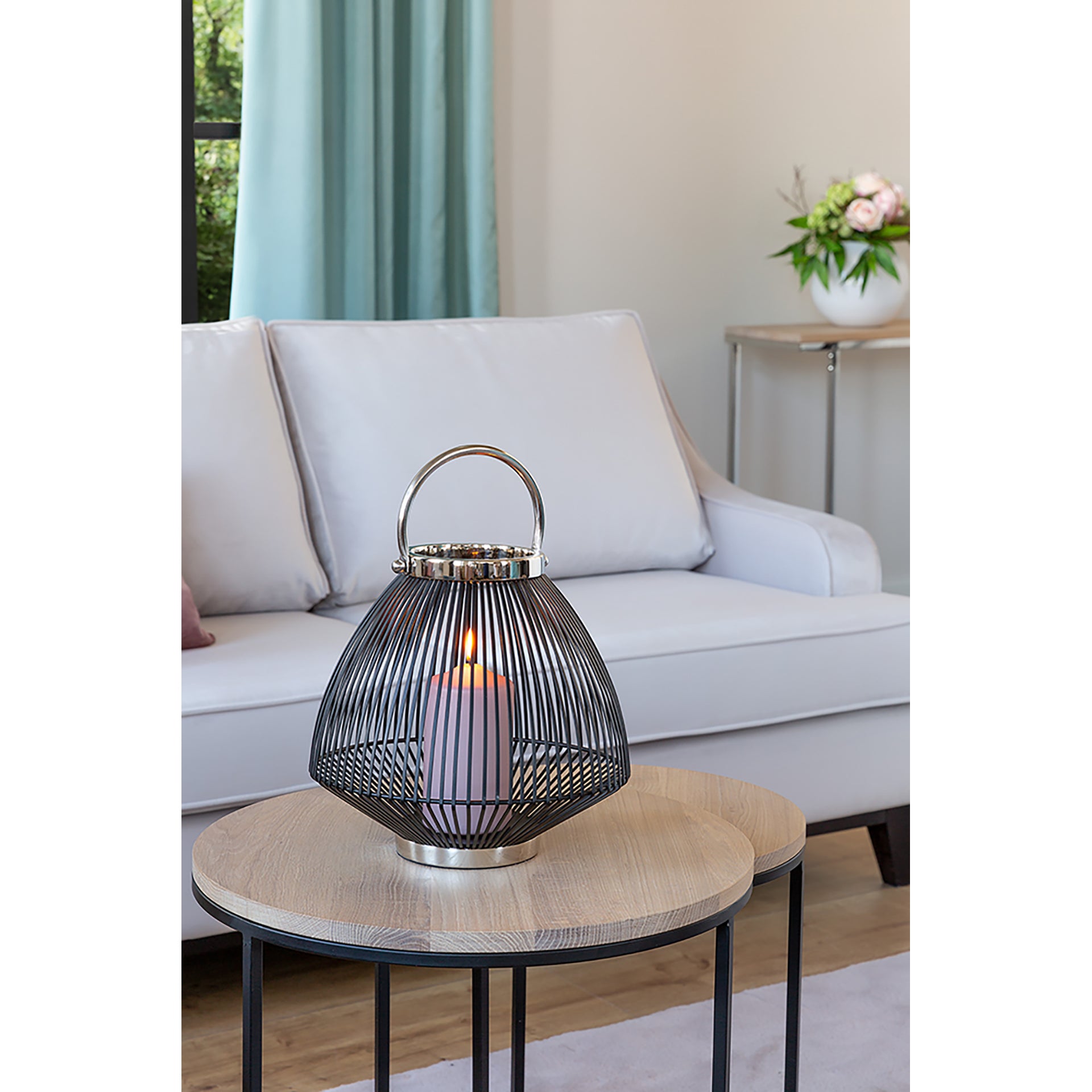 FLIX Laterne silberfarben