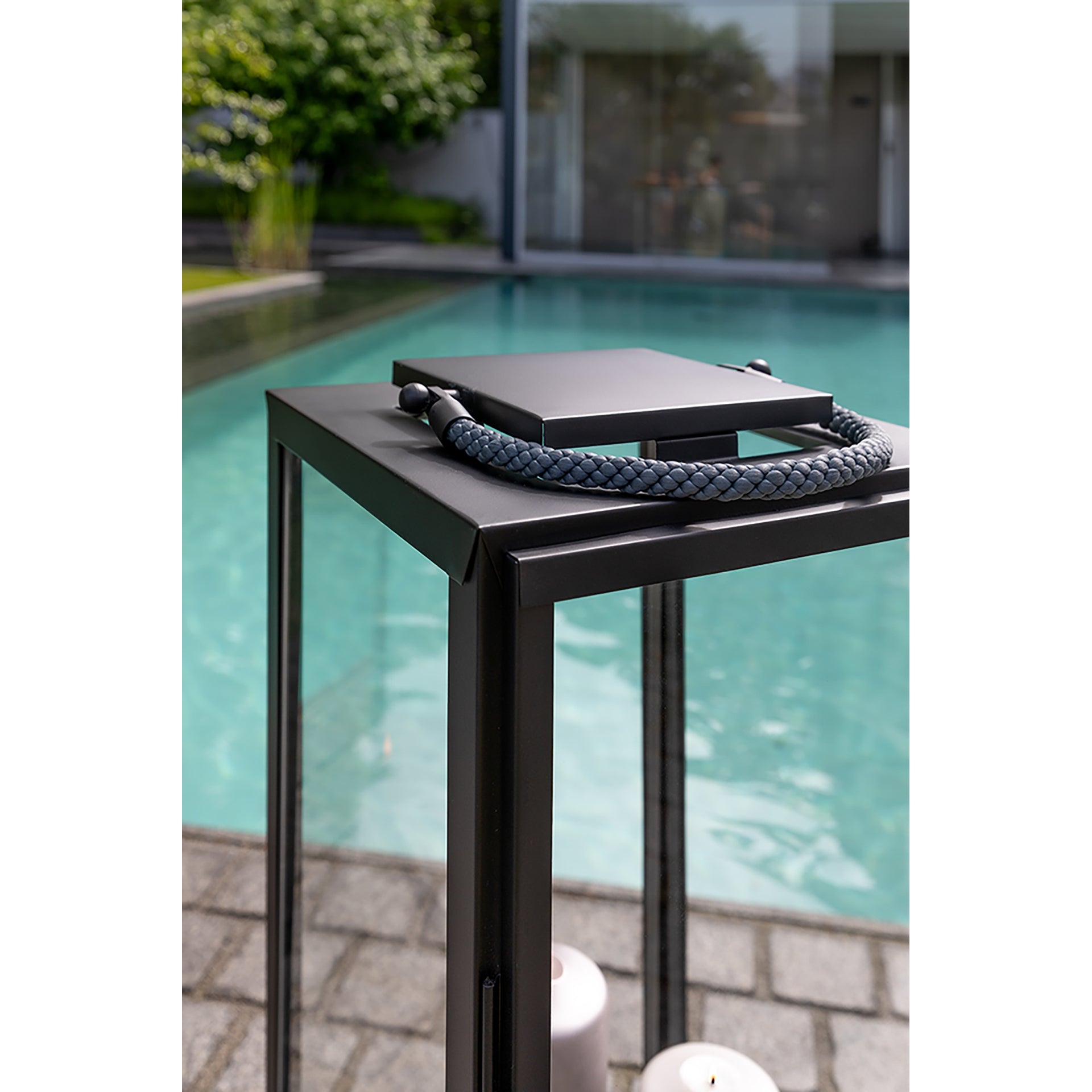 SEVILLA Laterne schwarz