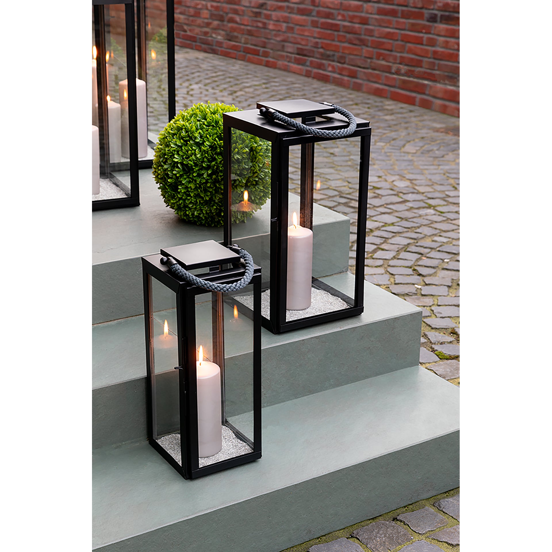 SEVILLA Laterne schwarz