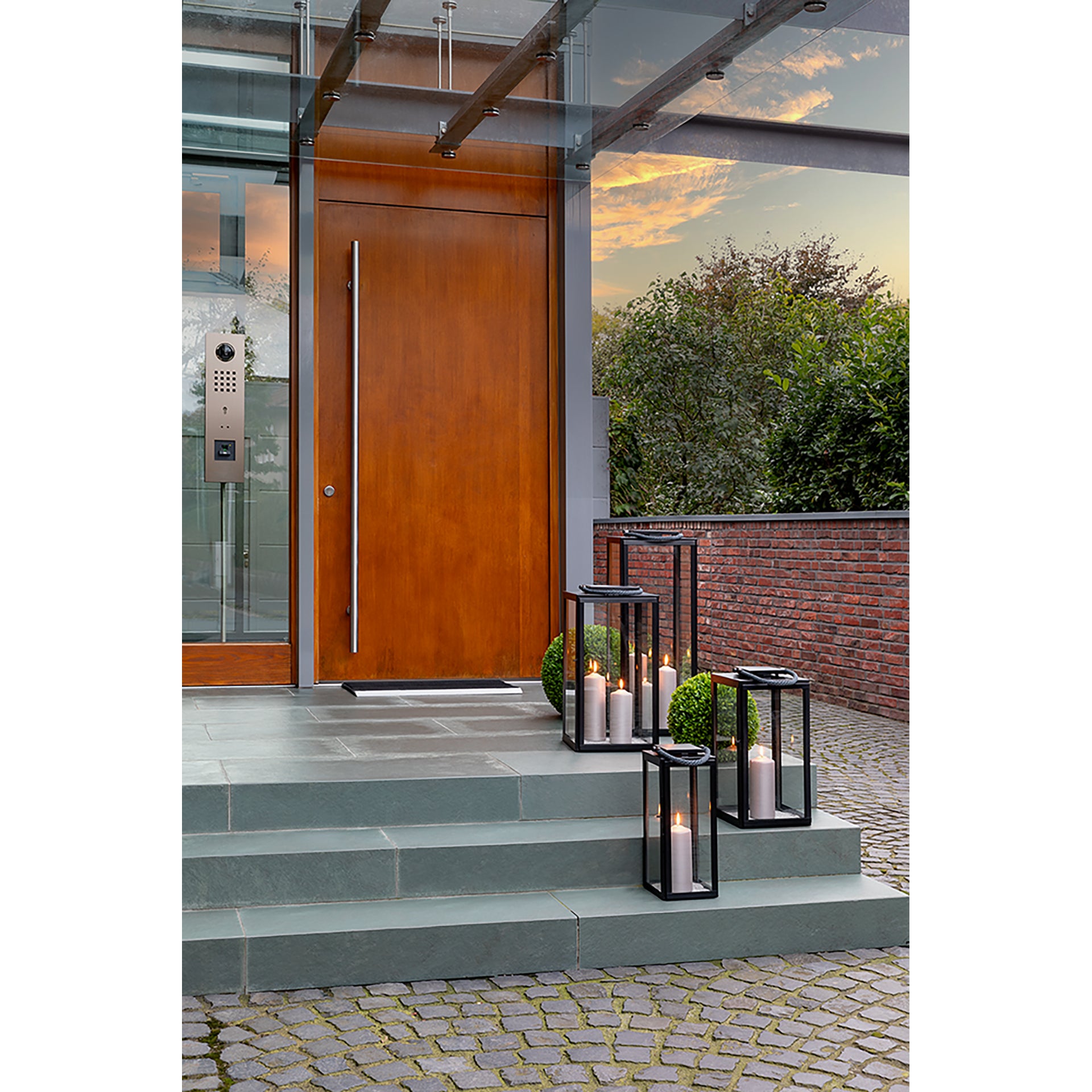 SEVILLA Laterne schwarz