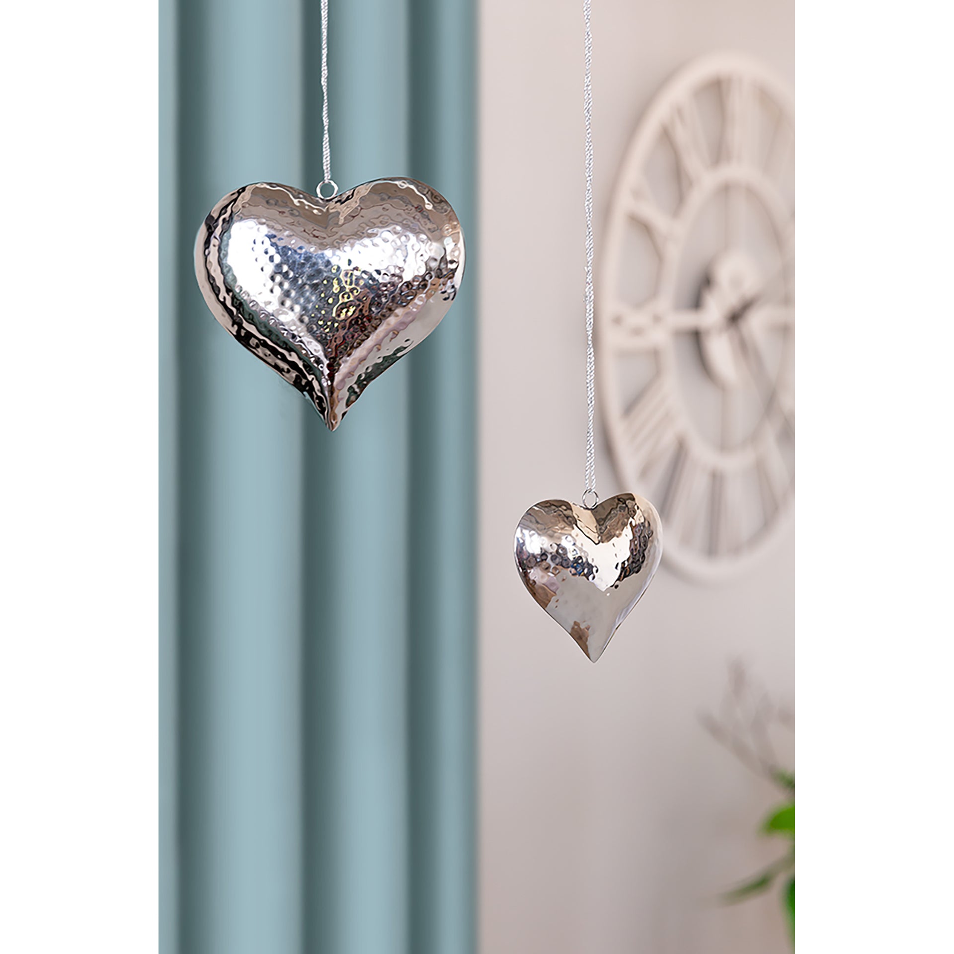 LOVA Deko Herz silber