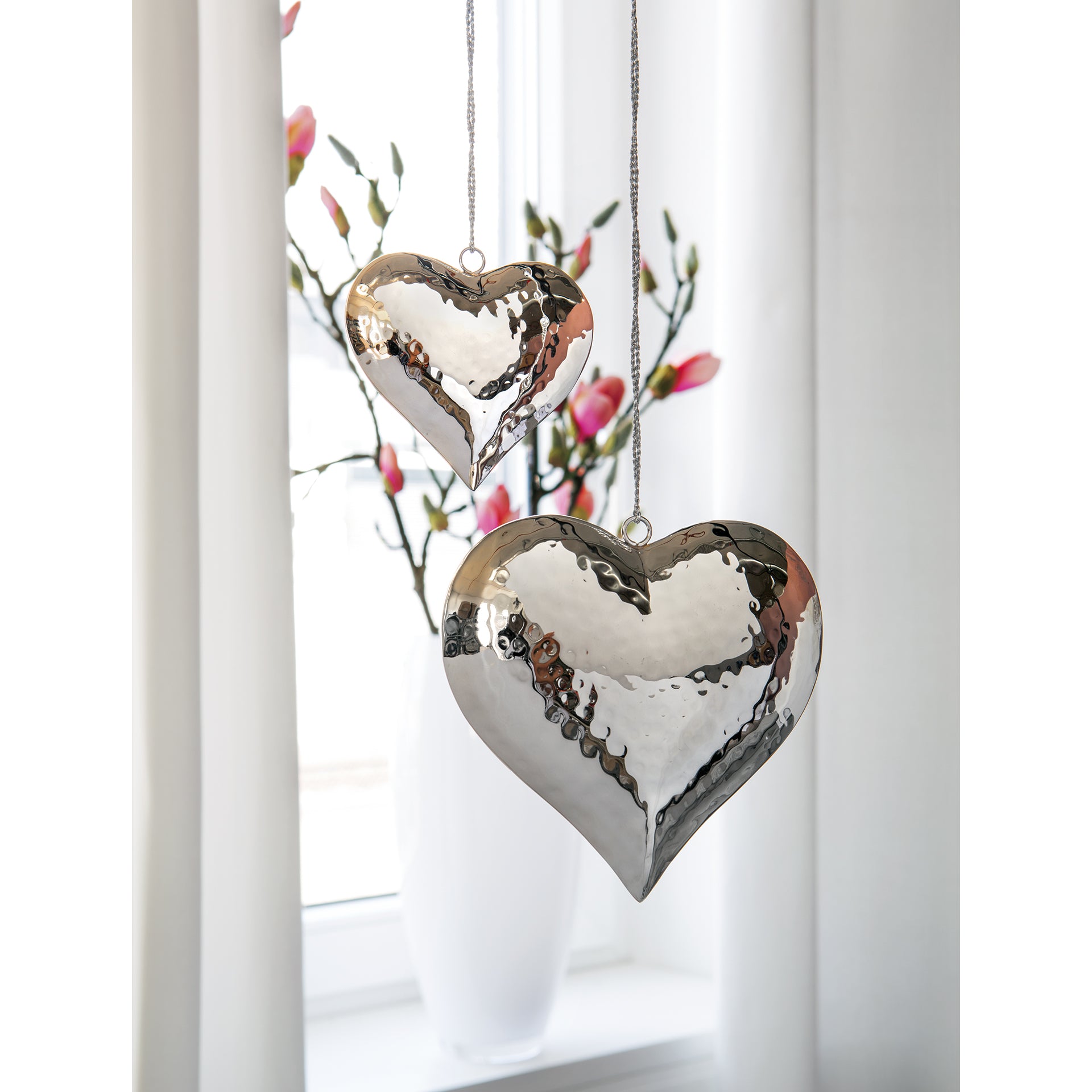 LOVA Deko Herz silber