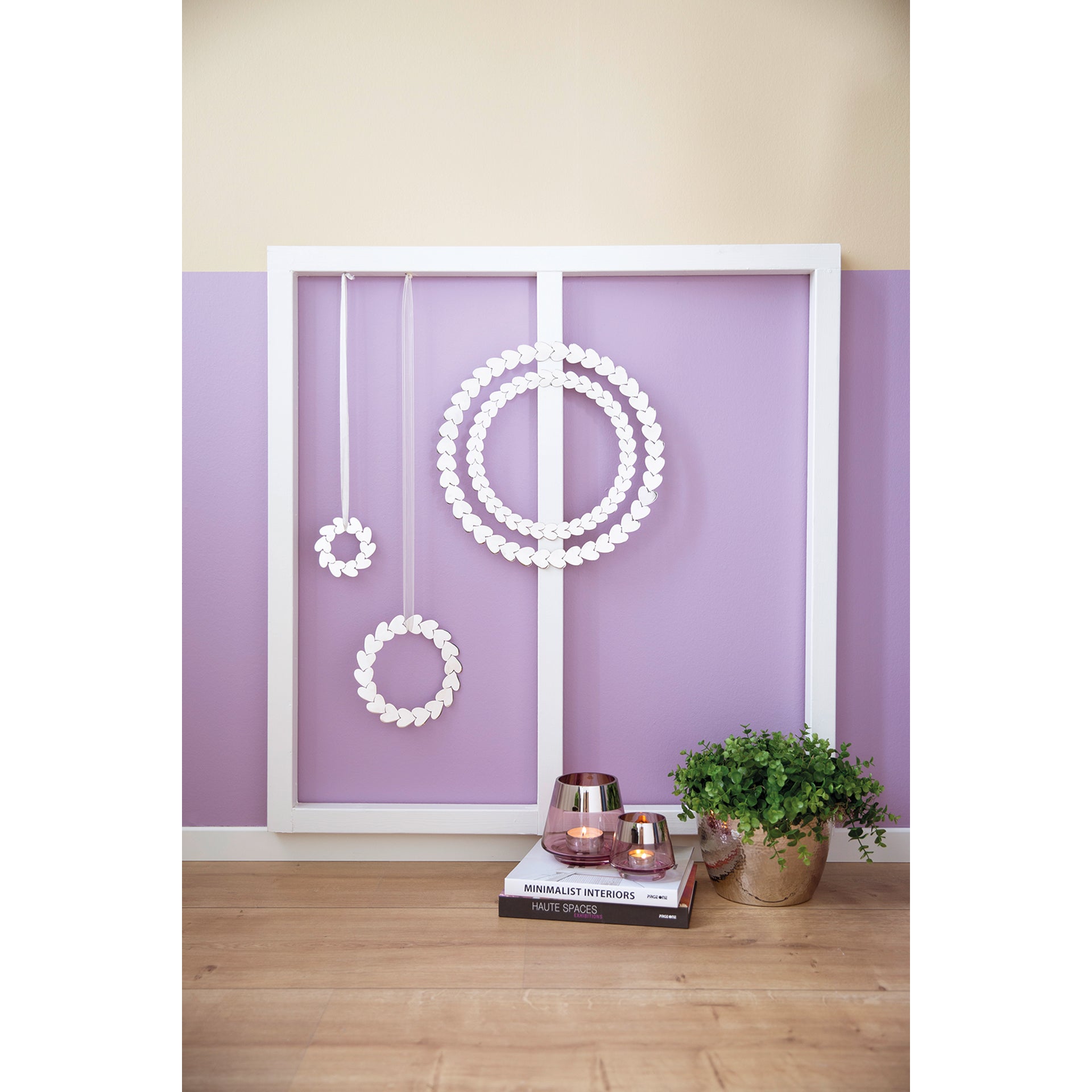 MAGIC Deko Anhänger Herz silberfarben