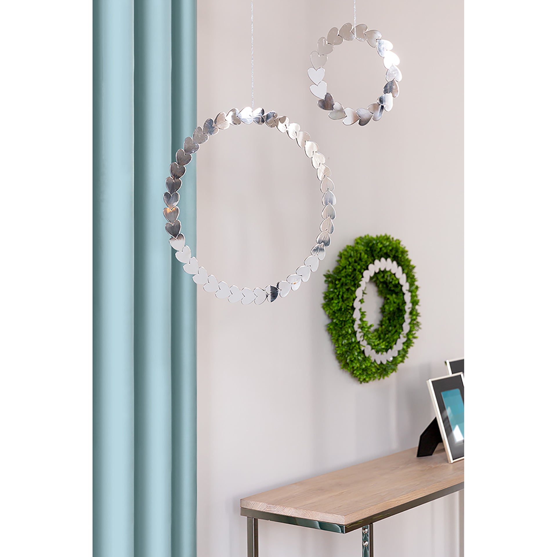 MAGIC Deko Anhänger Herz silberfarben