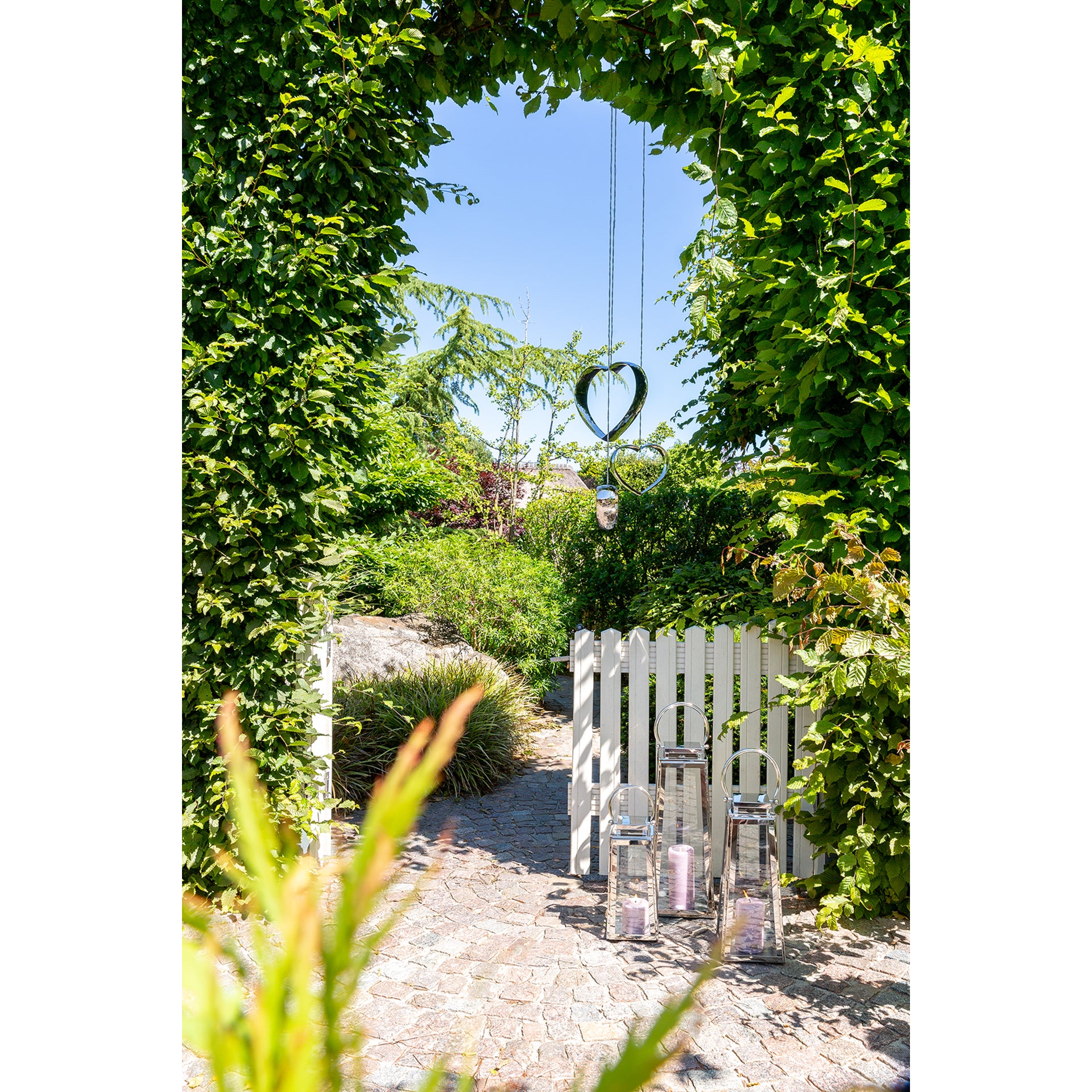 ANYA Deko Herz silberfarben