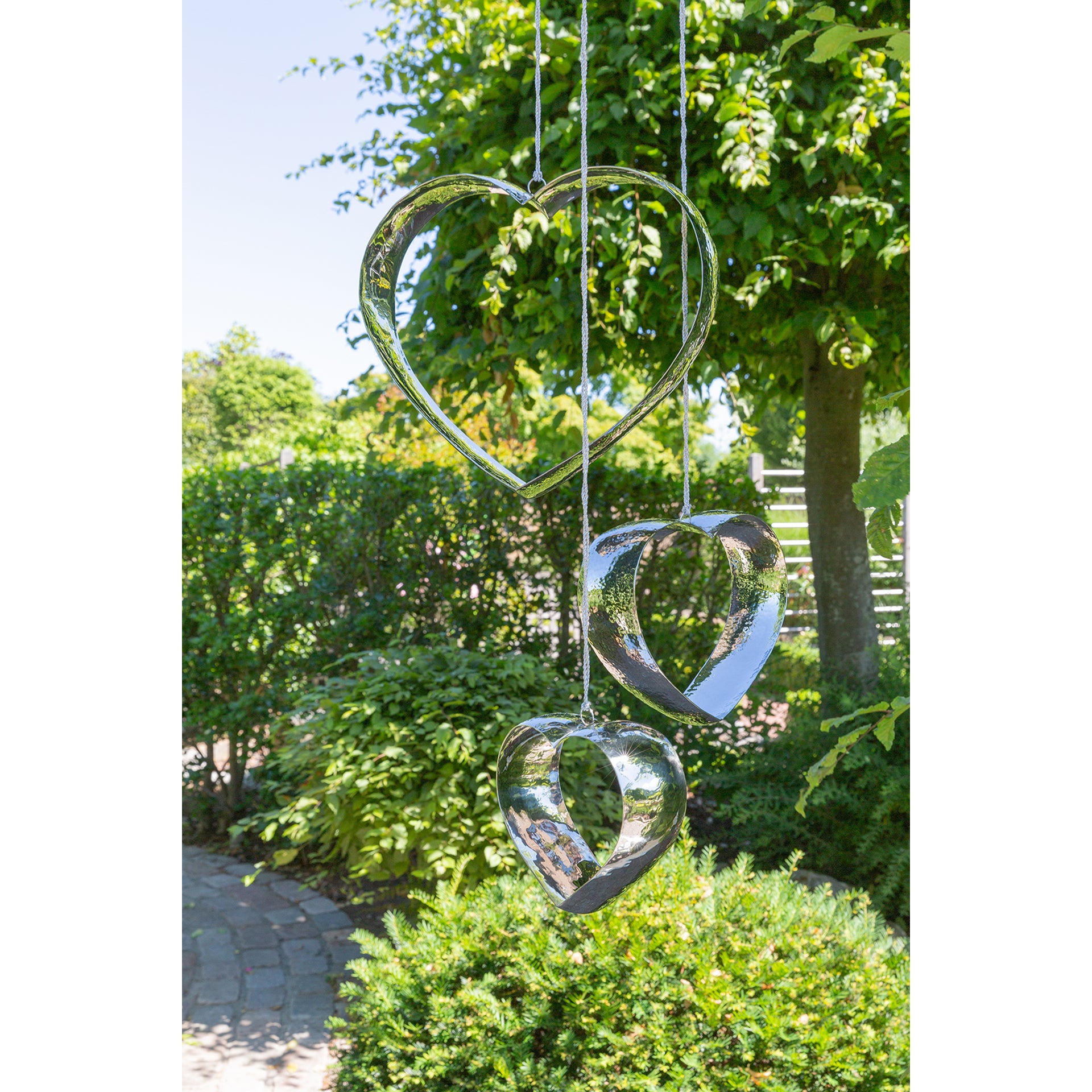 ANYA Deko Herz silberfarben