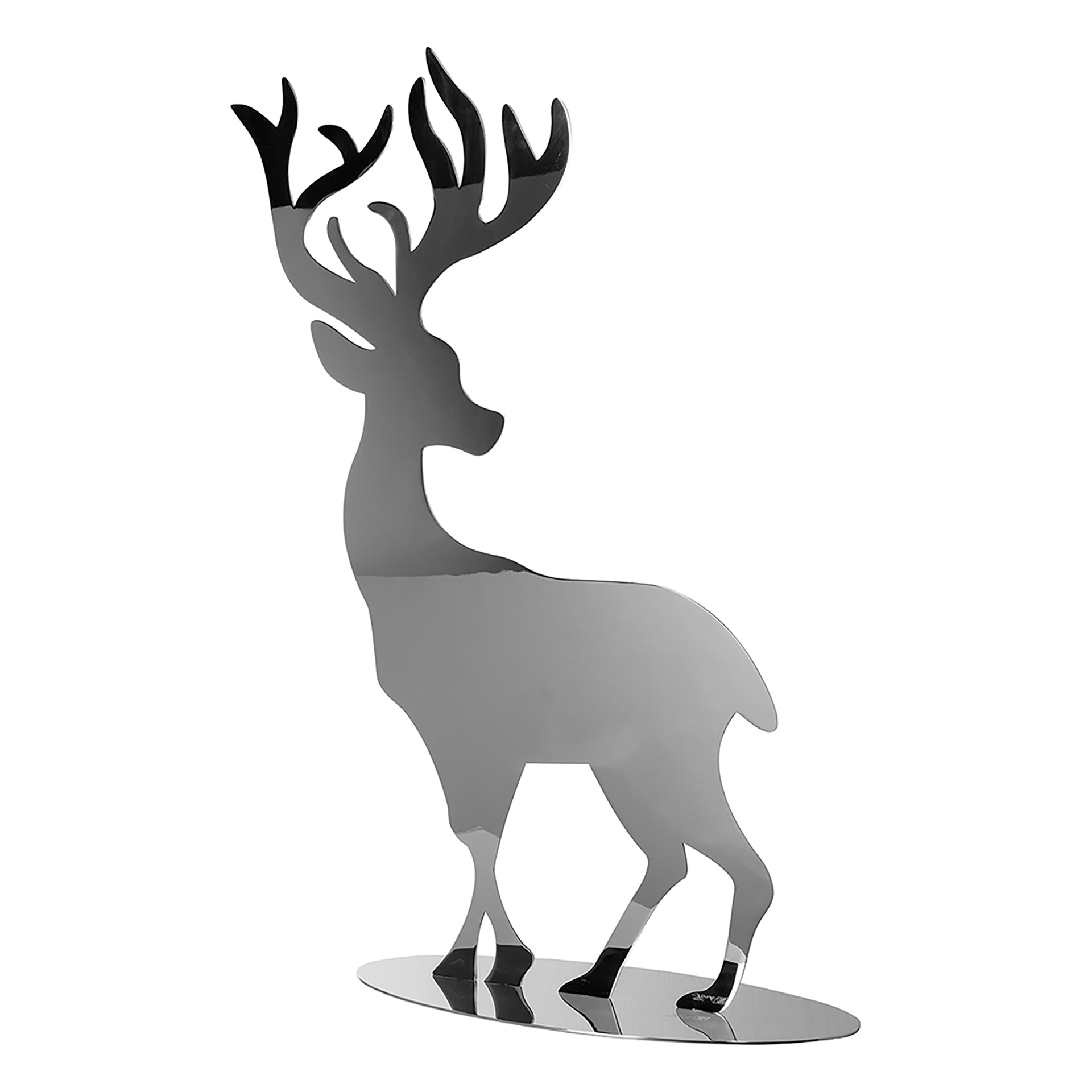 JASPER Deko Hirsch silberfarben