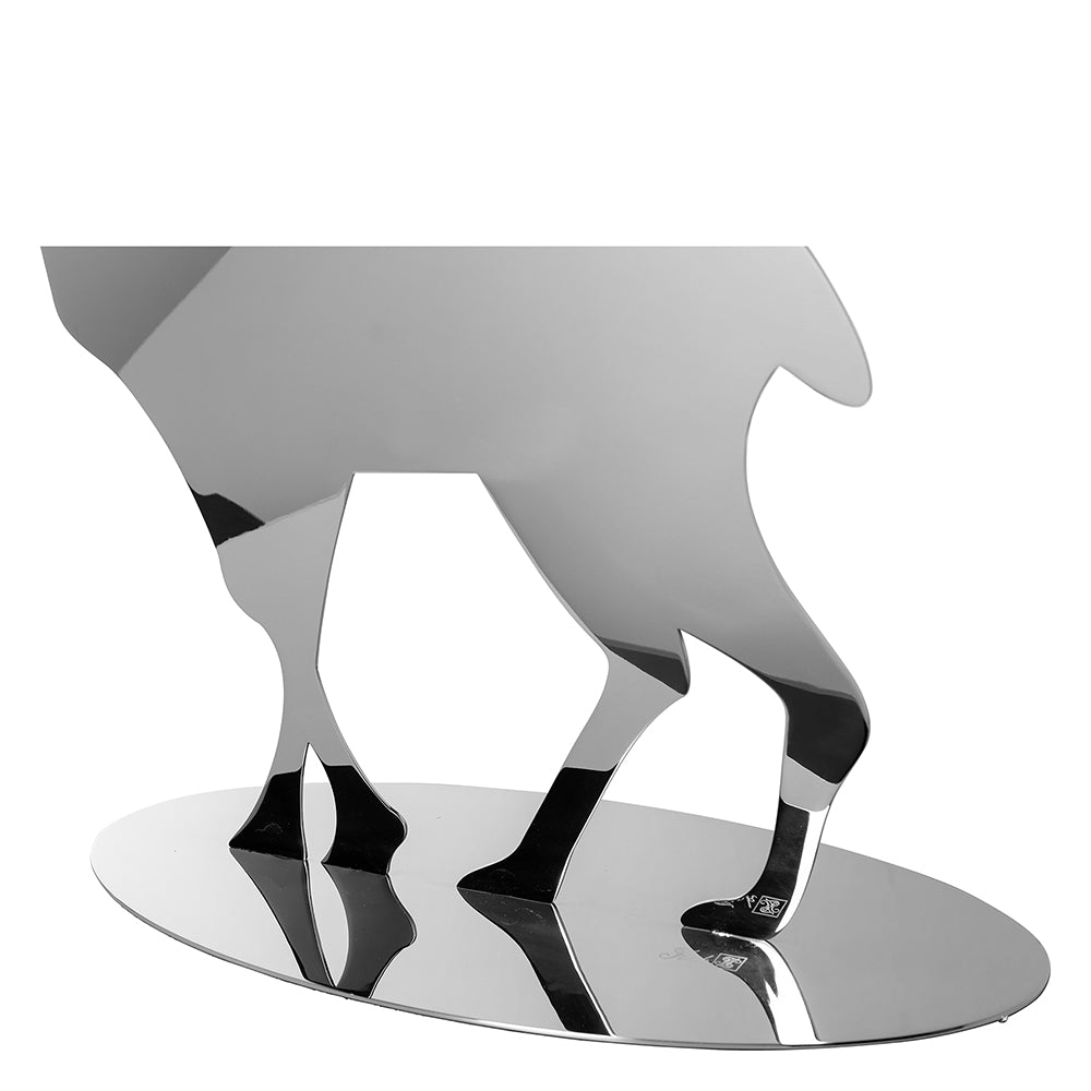 JASPER Deko Hirsch silberfarben