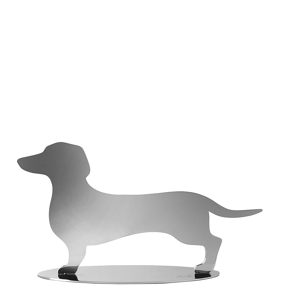 OSCAR Deko Hund silberfarben