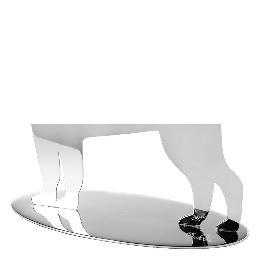 RUSSEL Deko Hund silberfarben