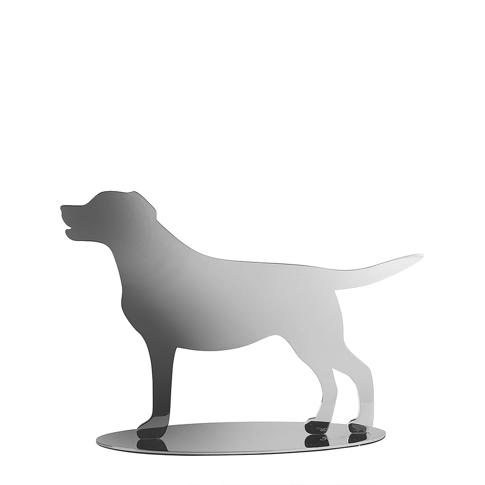 LABBI Deko Hund silberfarben