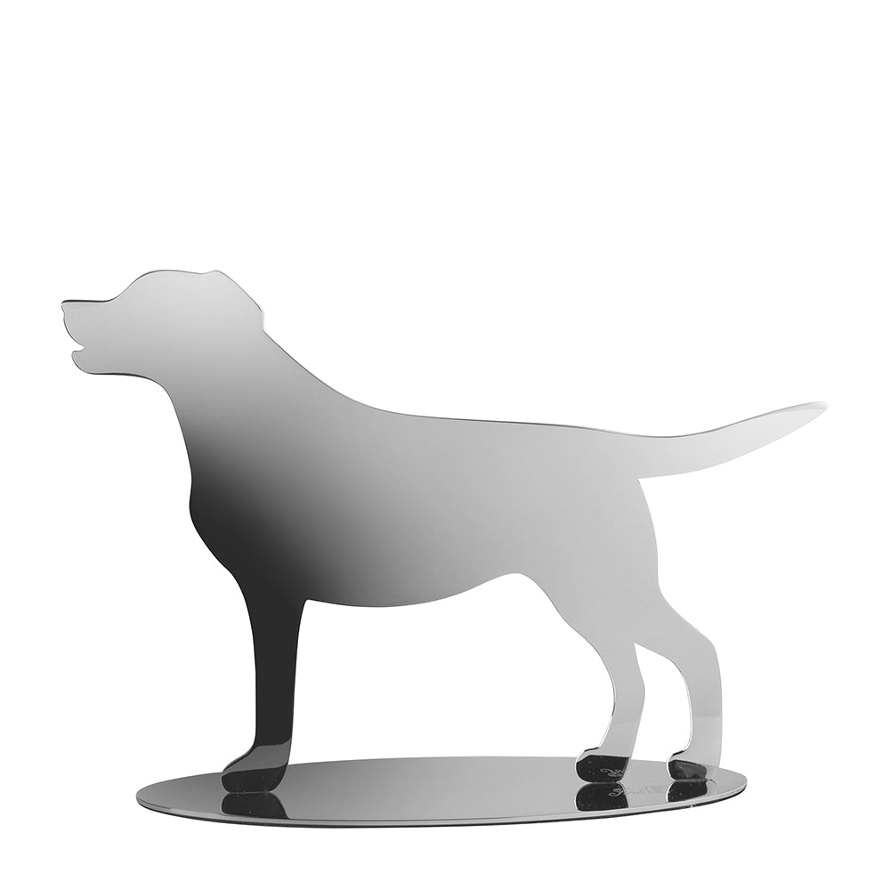 LABBI Deko Hund silberfarben