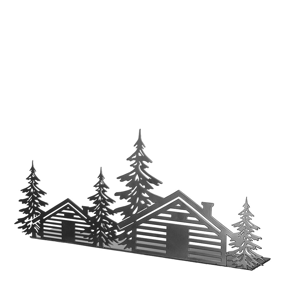 CHALET Deko Haus schwarz