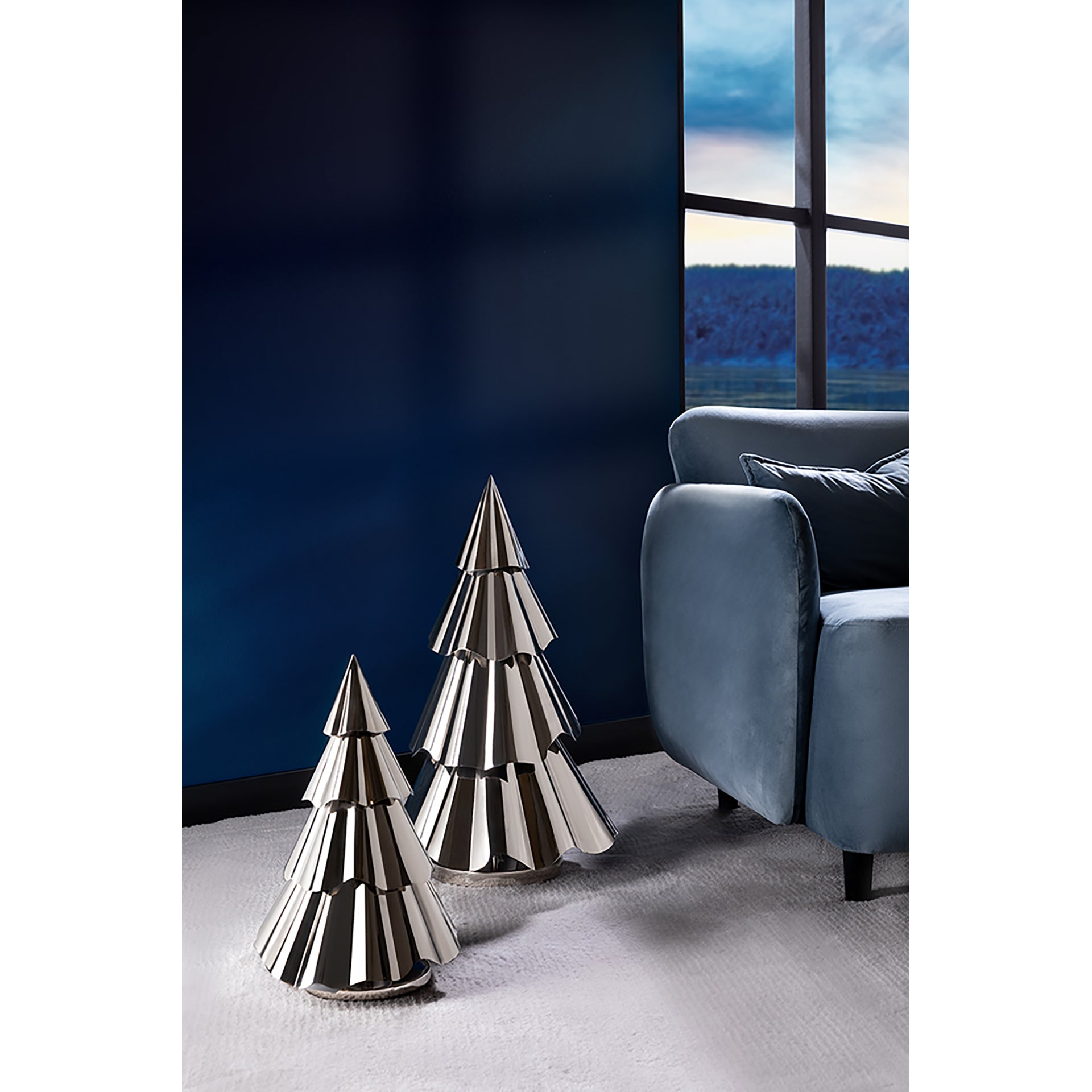 FRANCY Dekobaum silberfarben