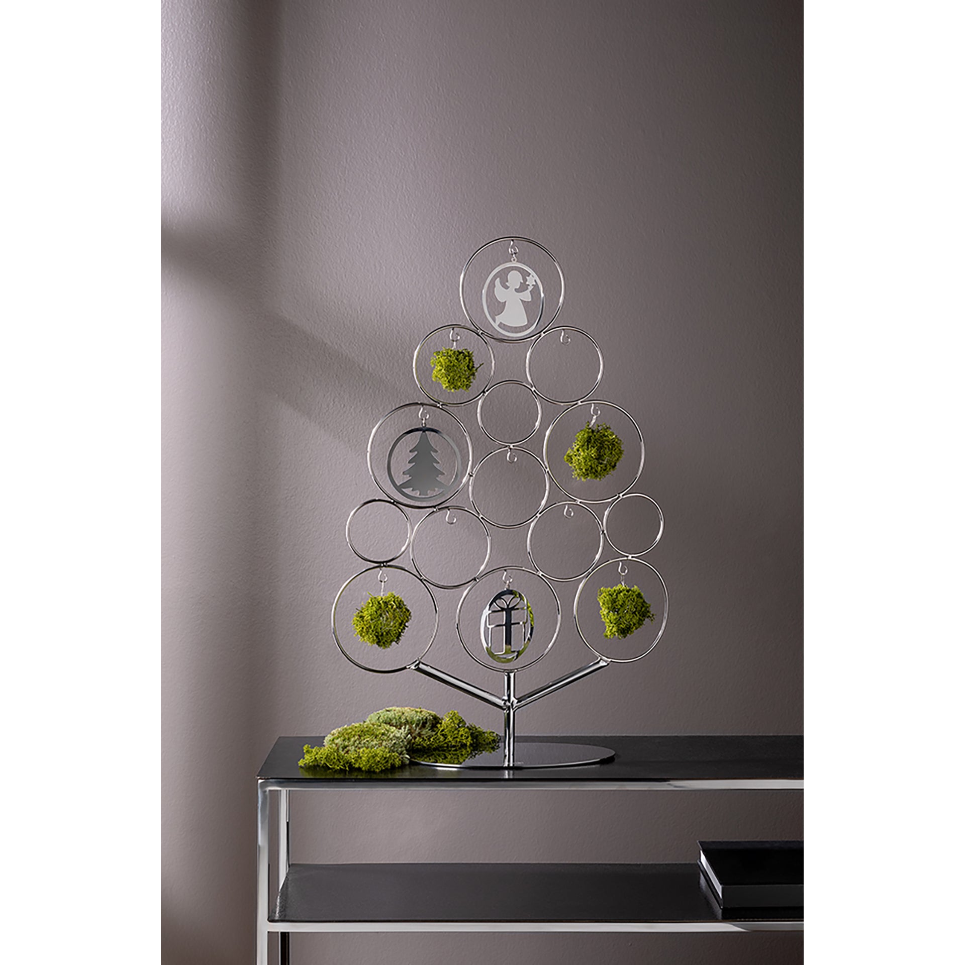 GABBIE Deko Baum für Anhänger silberfarben