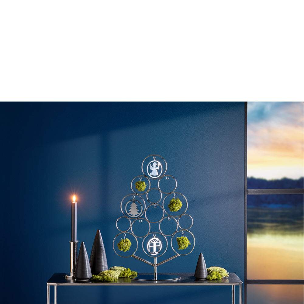 GABBIE Deko Baum für Anhänger silberfarben