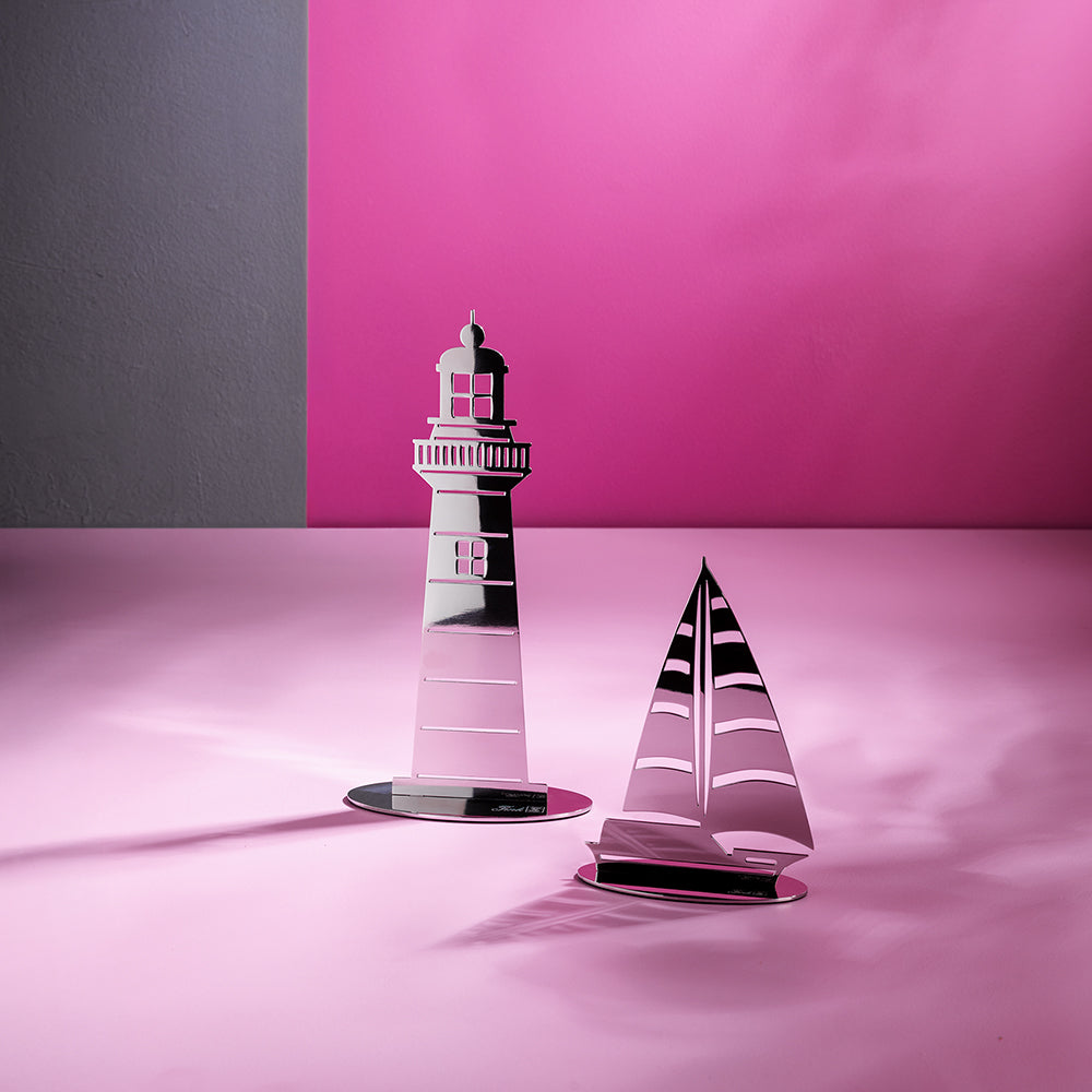 SAILER Deko-Segelboot silberfarben