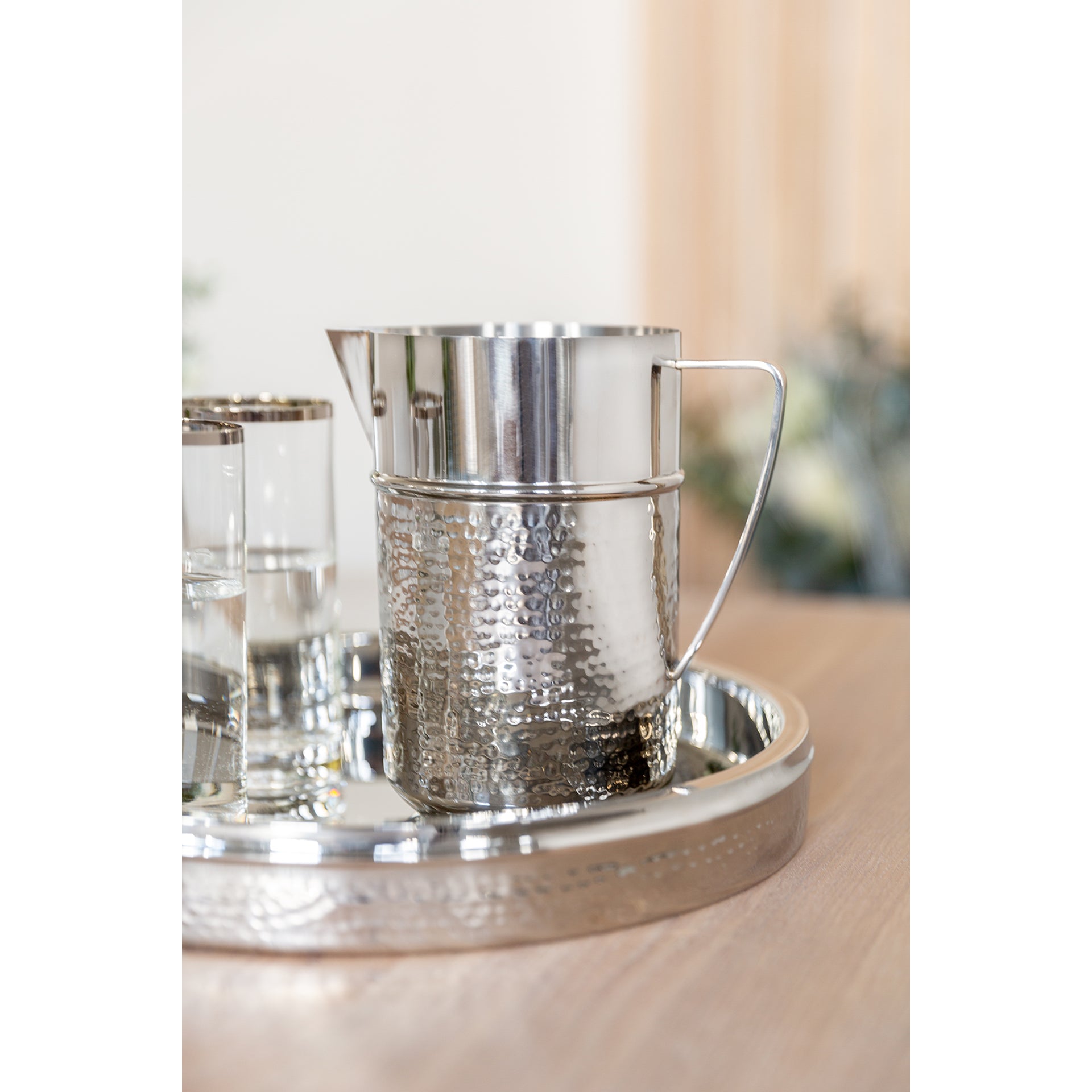 NASSAU Tablett silberfarben