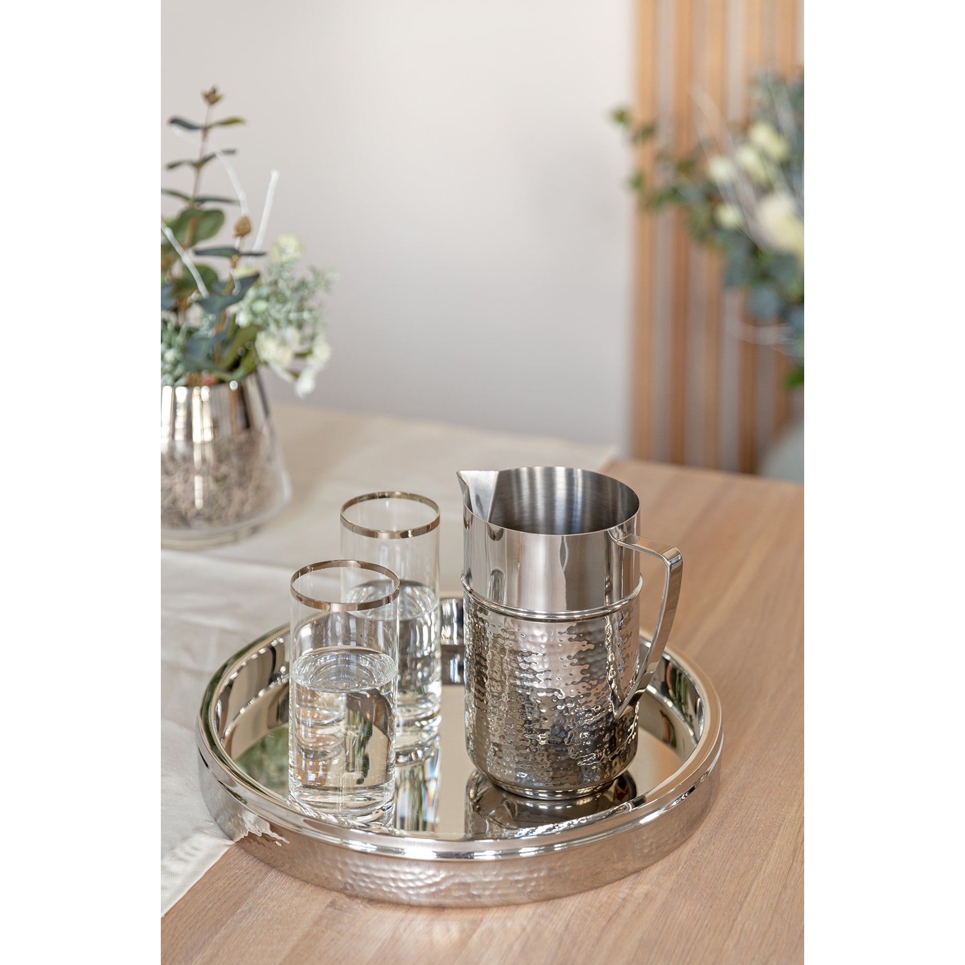 NASSAU Tablett silberfarben