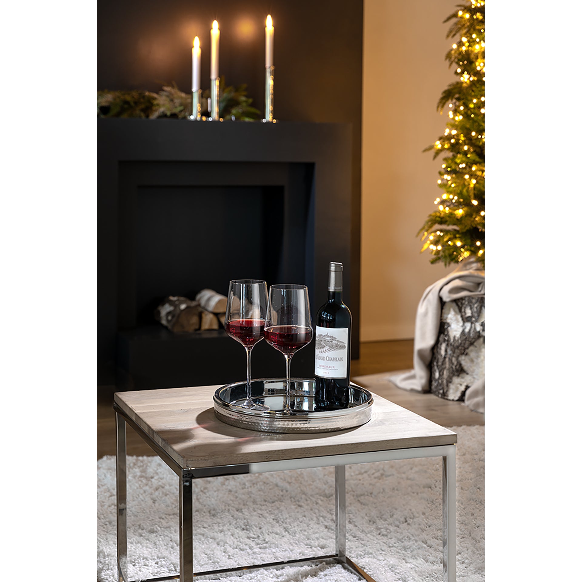 NASSAU Tablett silberfarben