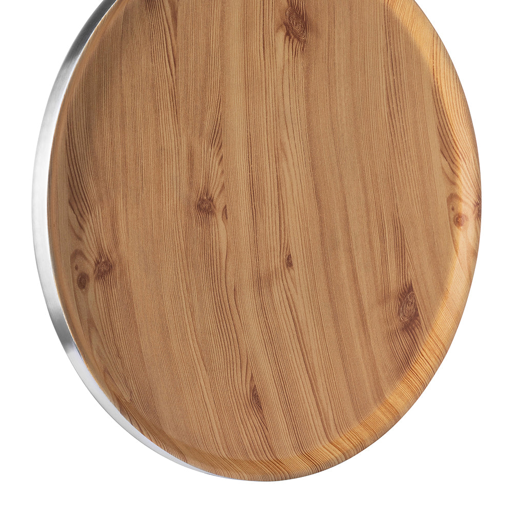 TIMBER Tablett silberfarben