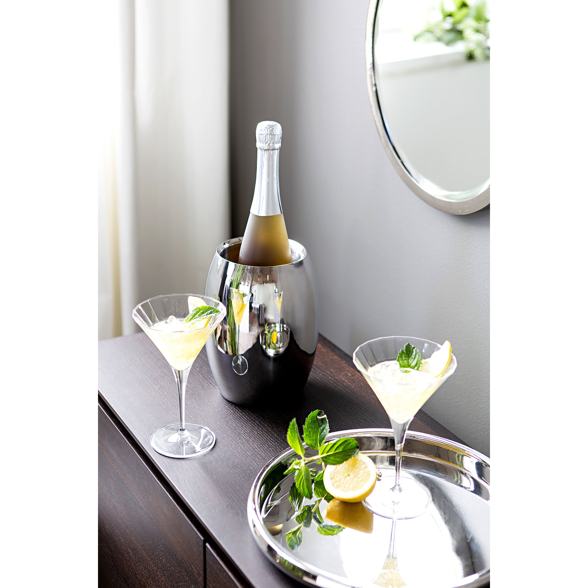 APOLLO Weinkühler silberfarben