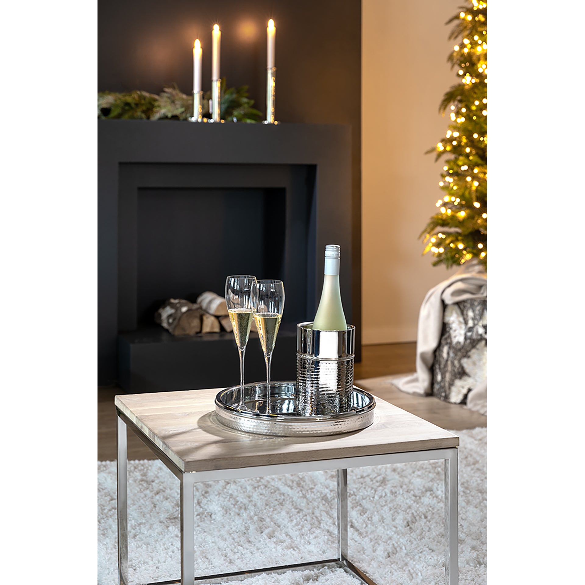 NASSAU Weinkühler silberfarben