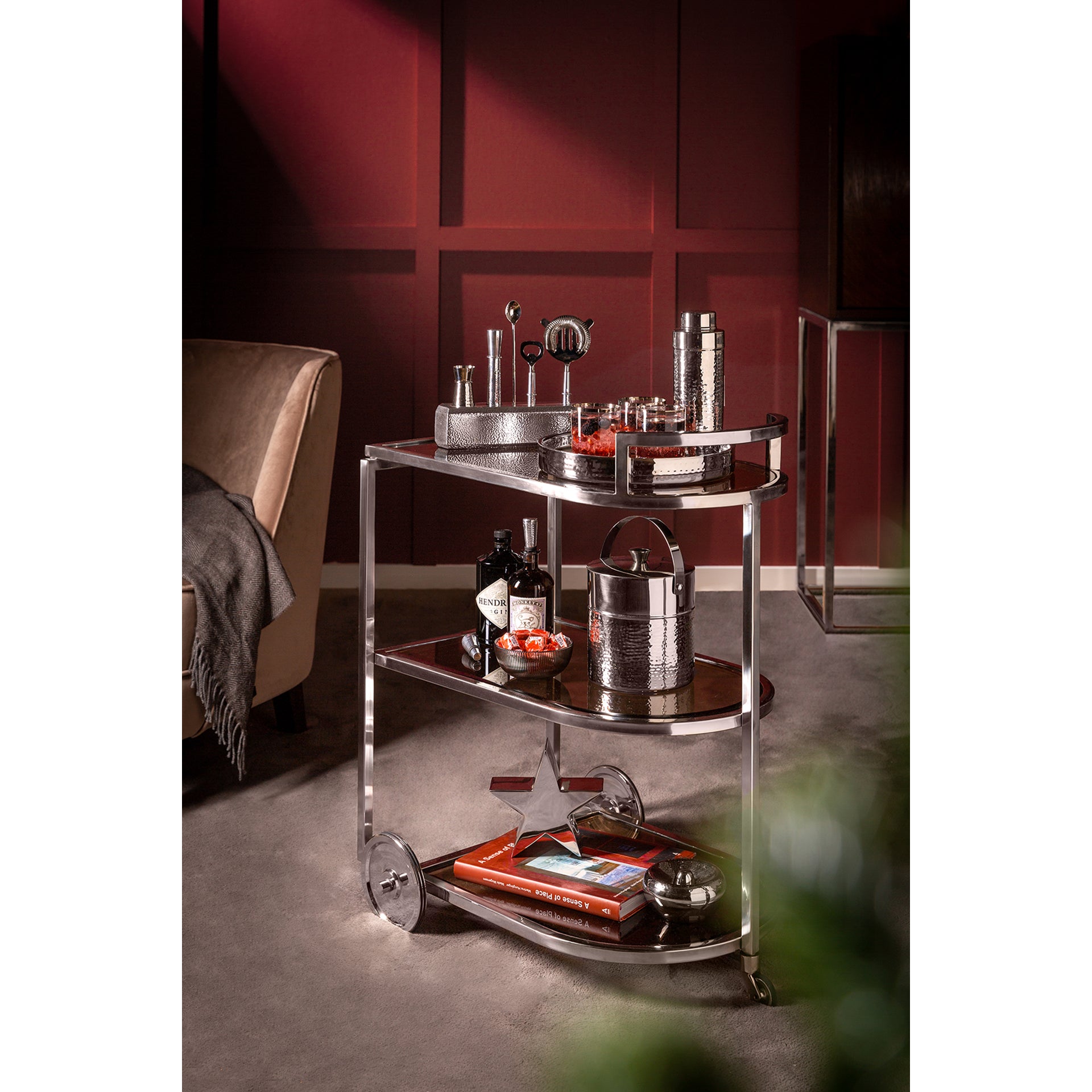 NASSAU Cocktailshaker silberfarben