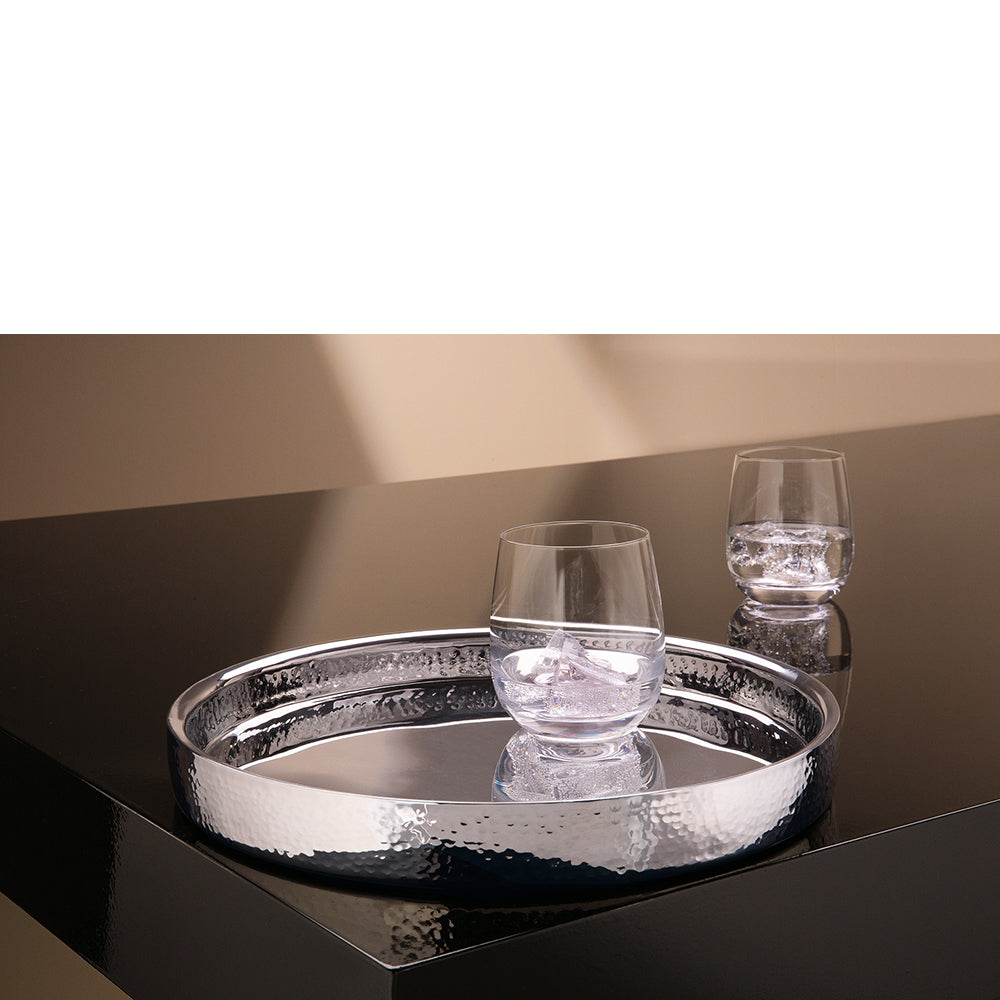 ATHEN Tablett silberfarben