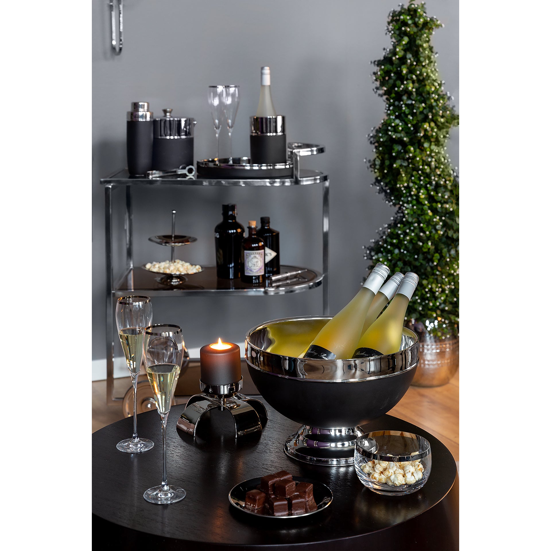 ANDOR Punchbowl silberfarben