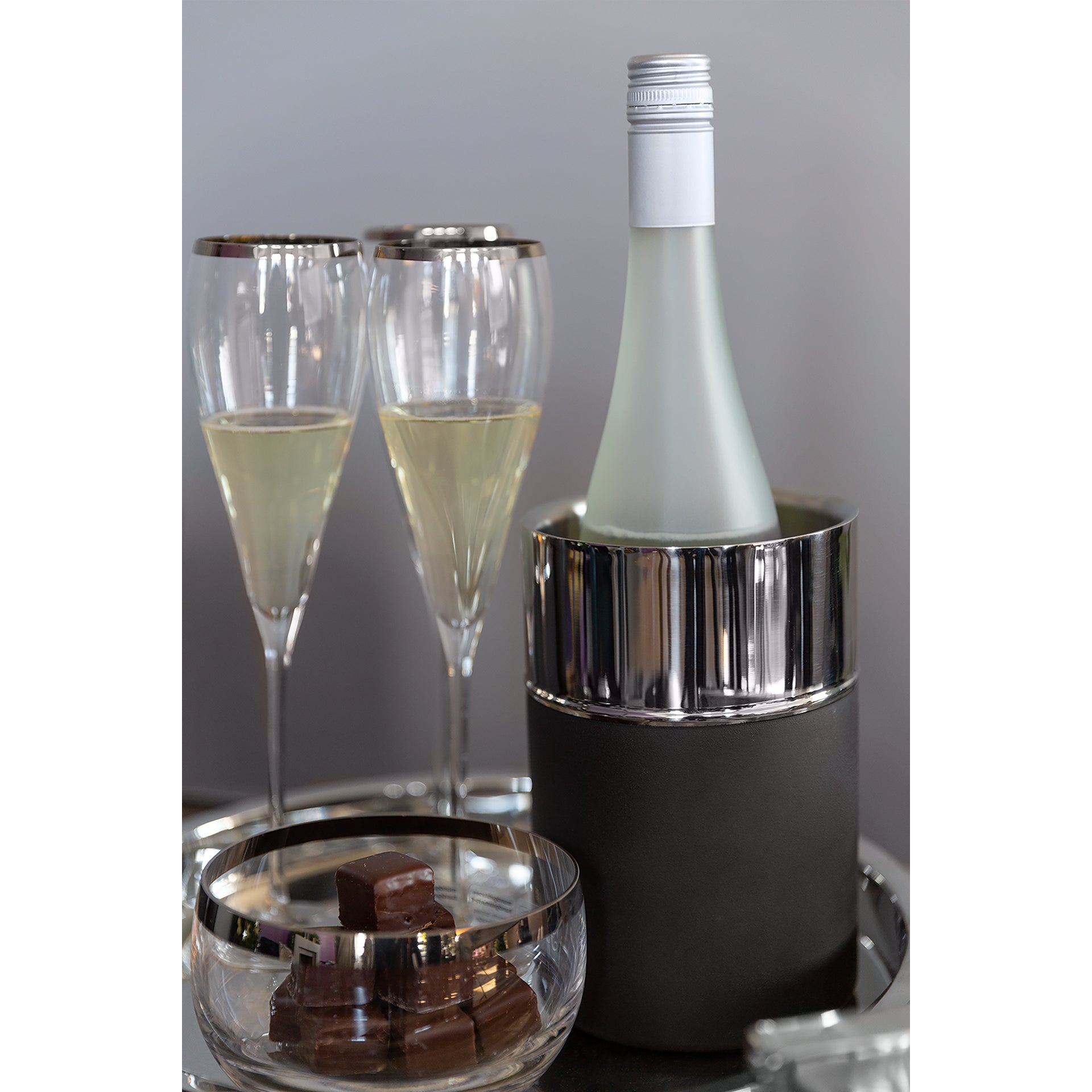 ANDOR Weinkühler silberfarben