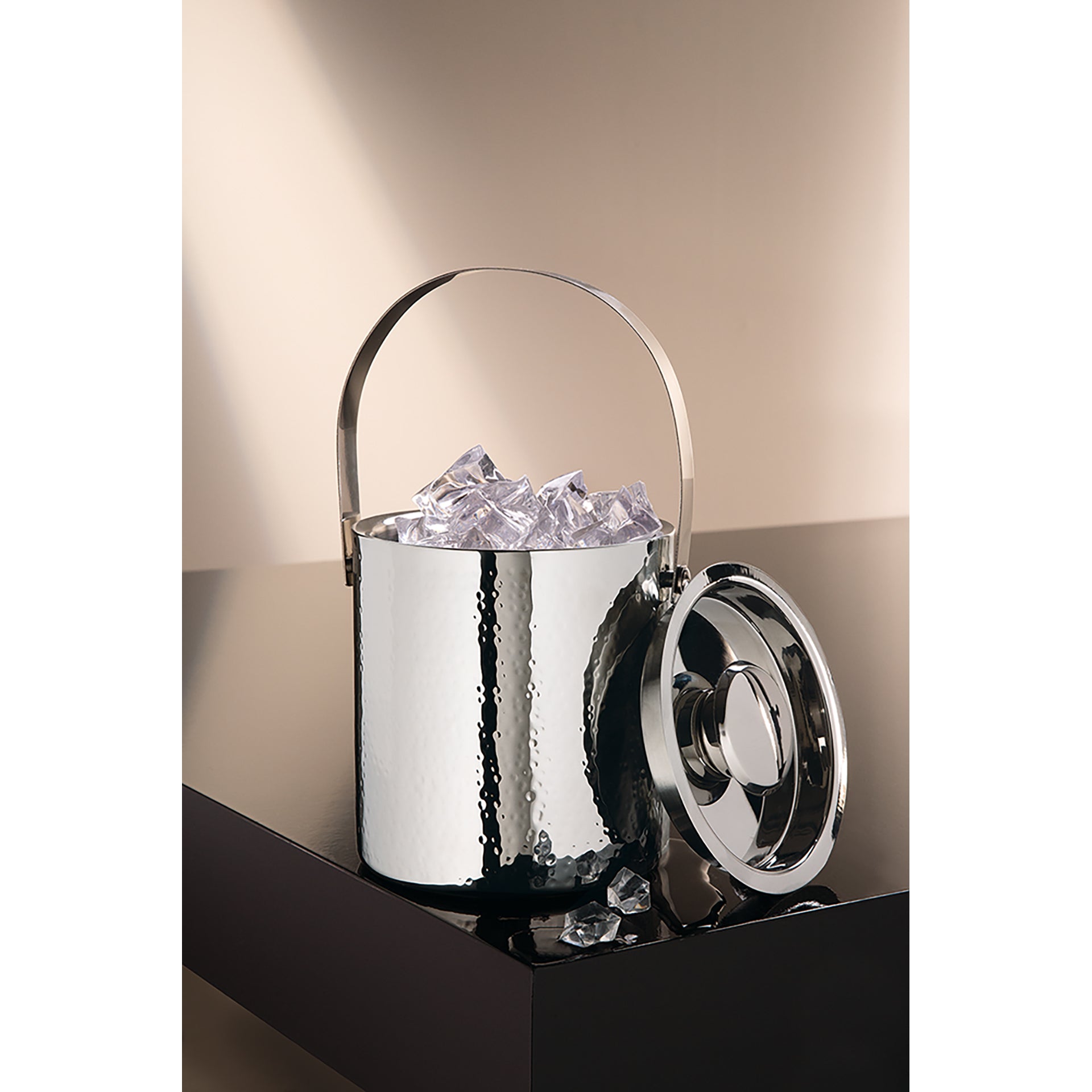 ATHEN Eiswürfeleimer silberfarben