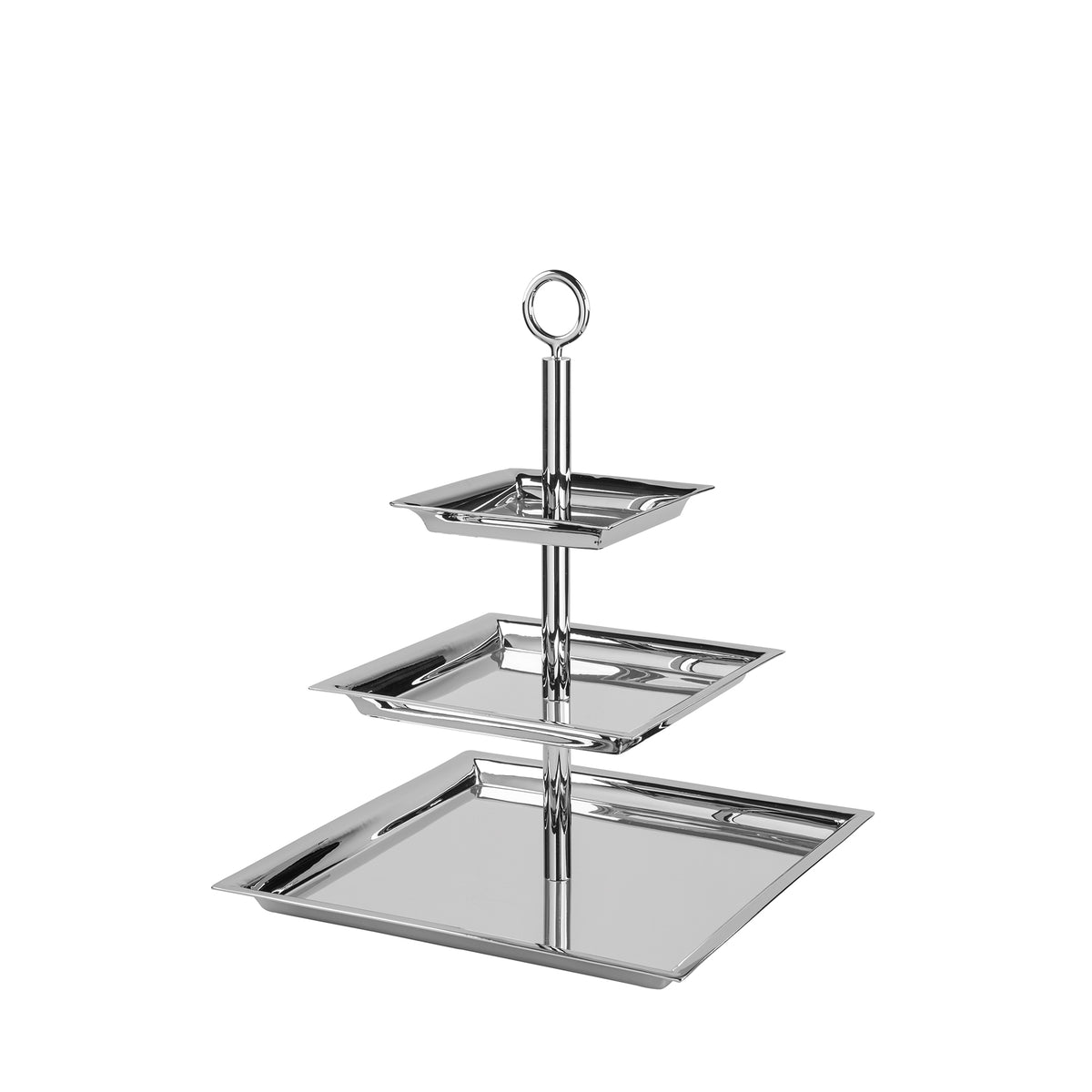 NAGANO 3er Etagere silber