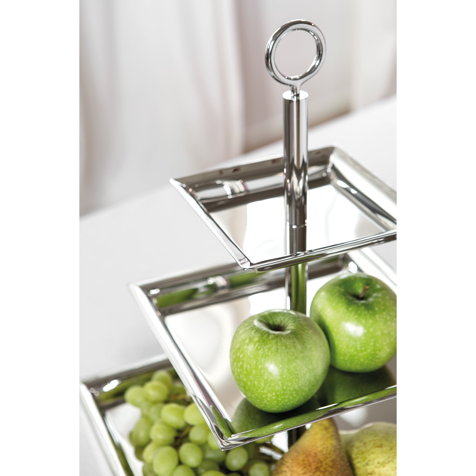 NAGANO 3er Etagere silber