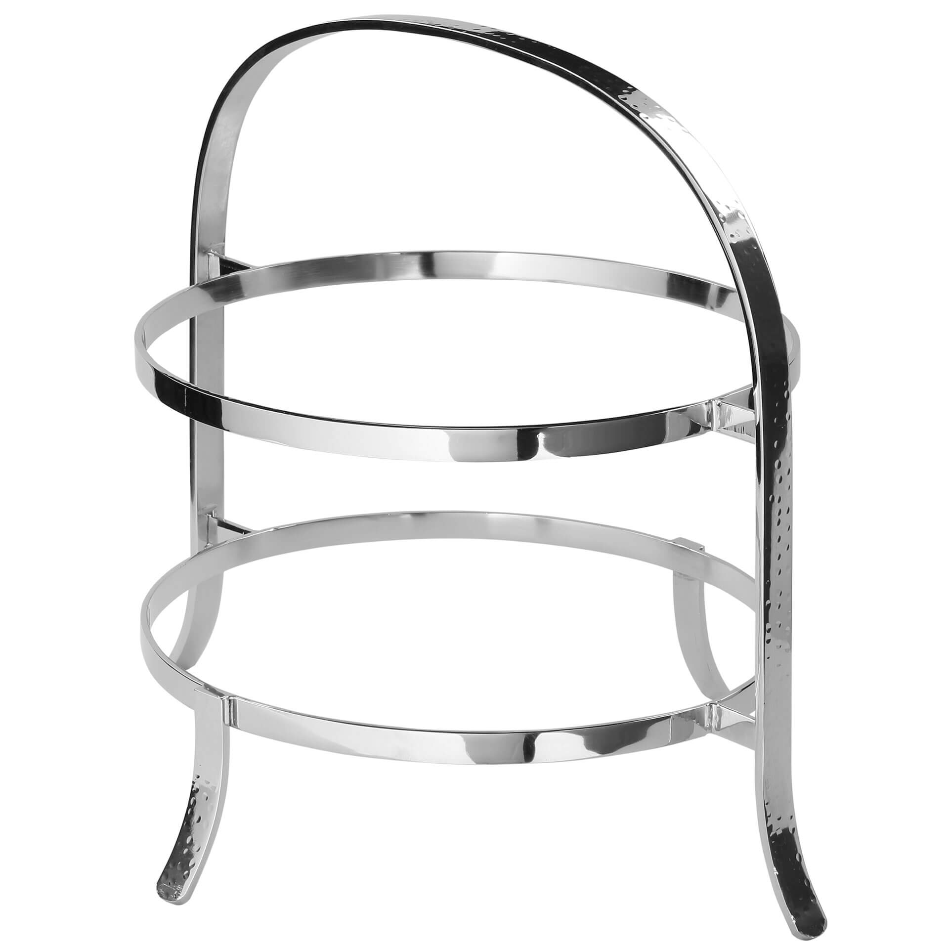 PLATE 2er Etagere für Teller silberfarben