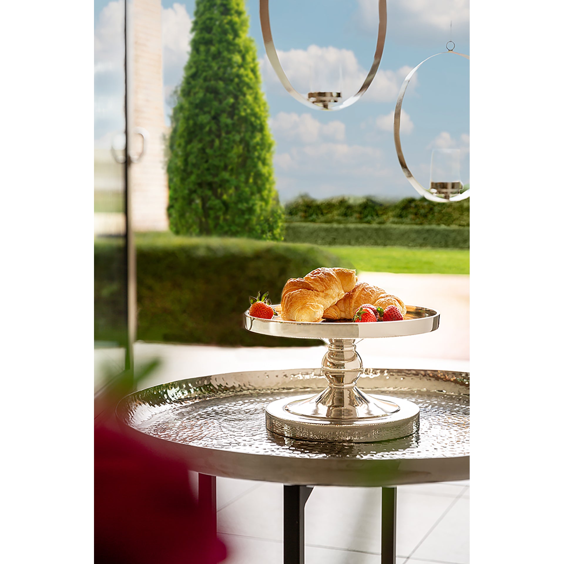 LAMONTE Dekoplatte silberfarben