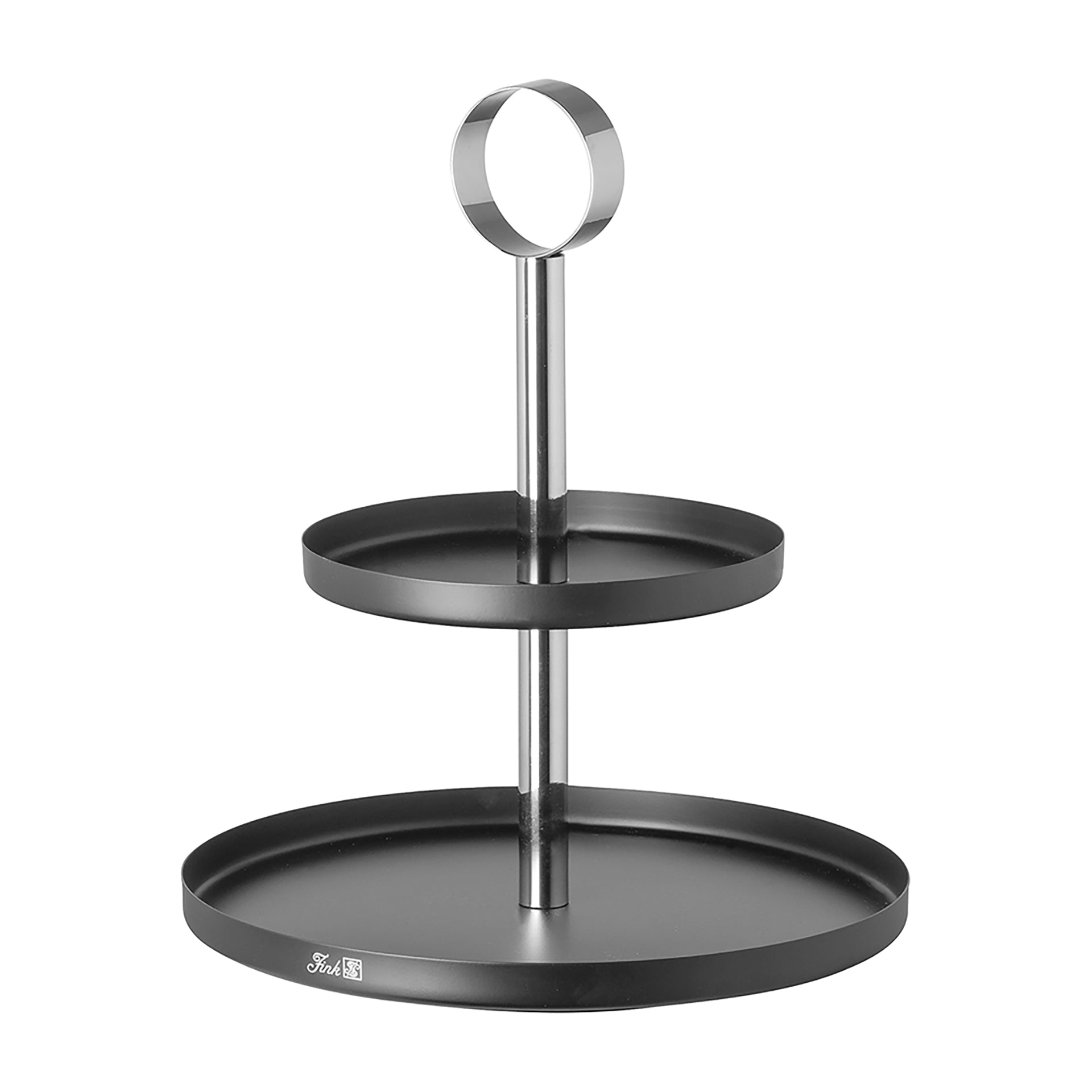 BILBAO 2er Etagere silberfarben