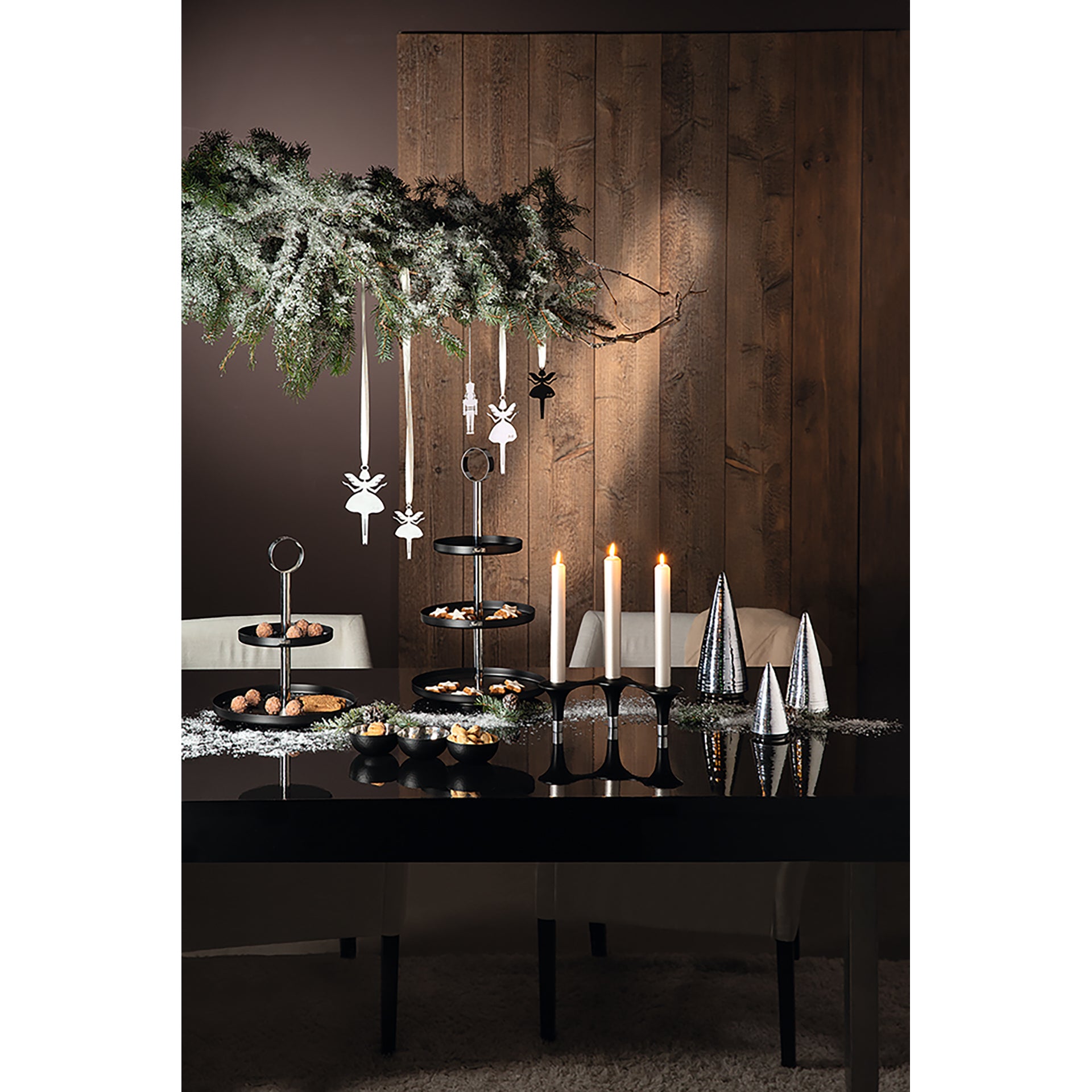 BILBAO 3er Etagere silberfarben