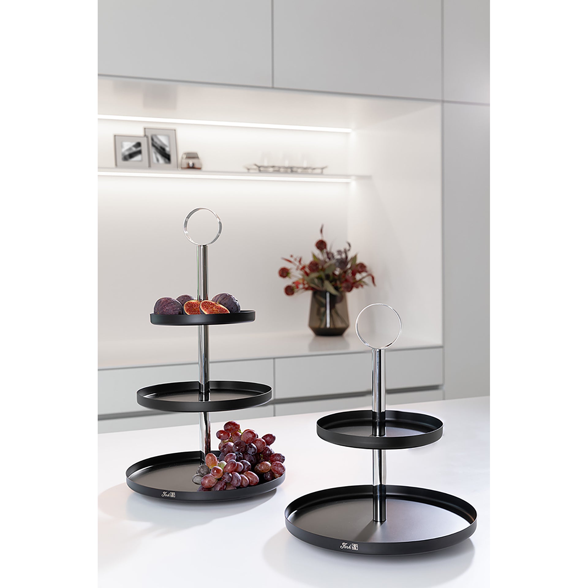 BILBAO 3er Etagere silberfarben