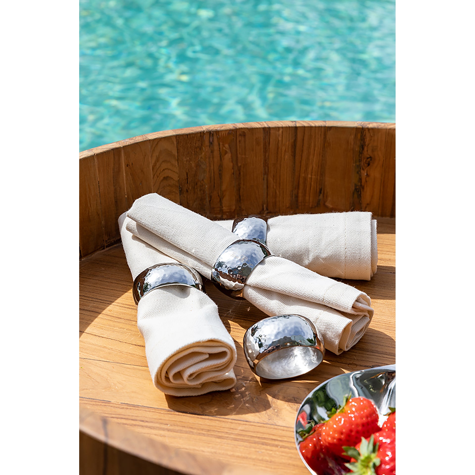 ORA Serviettenring silberfarben