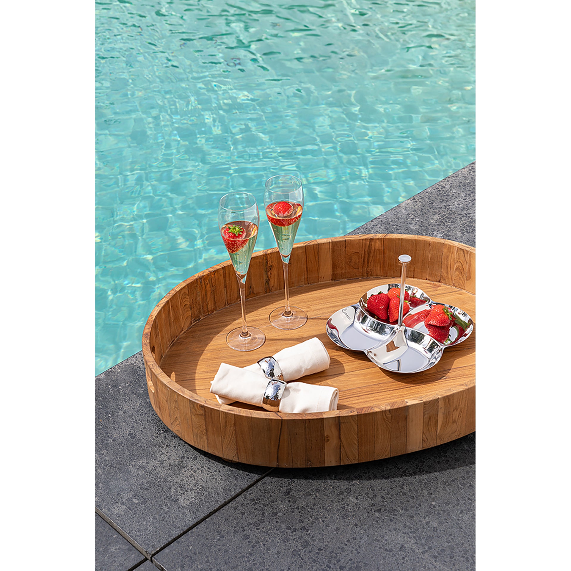 ORA Serviettenring silberfarben