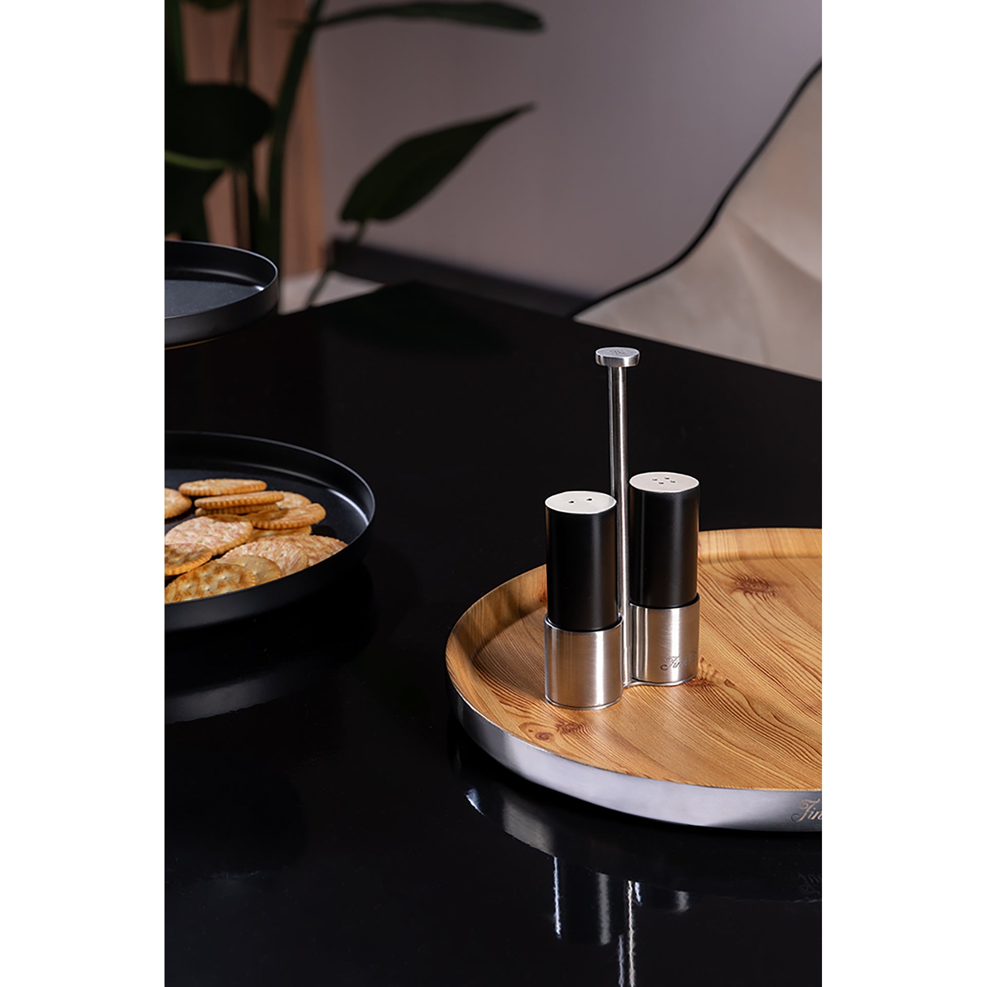 ROCCO Salz- und Pfefferstreuer silberfarben