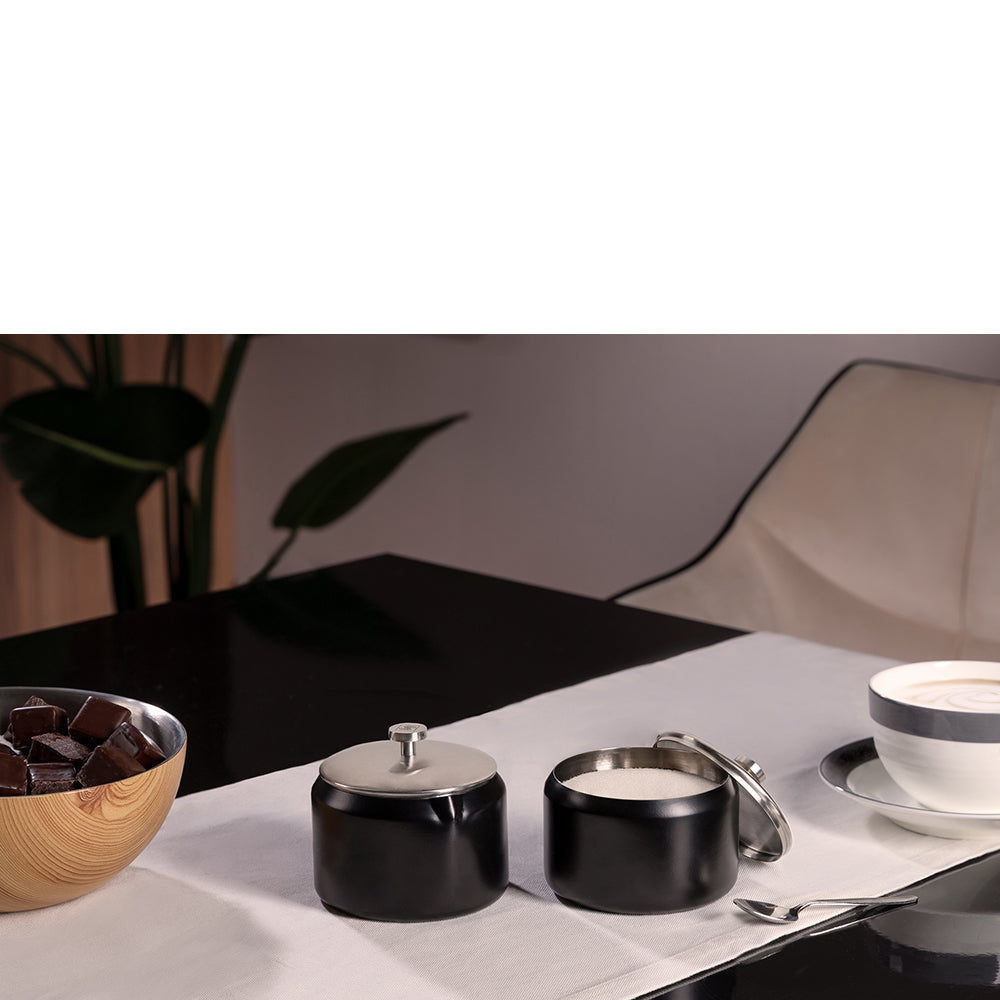 DUO Milch und Zucker Set silberfarben