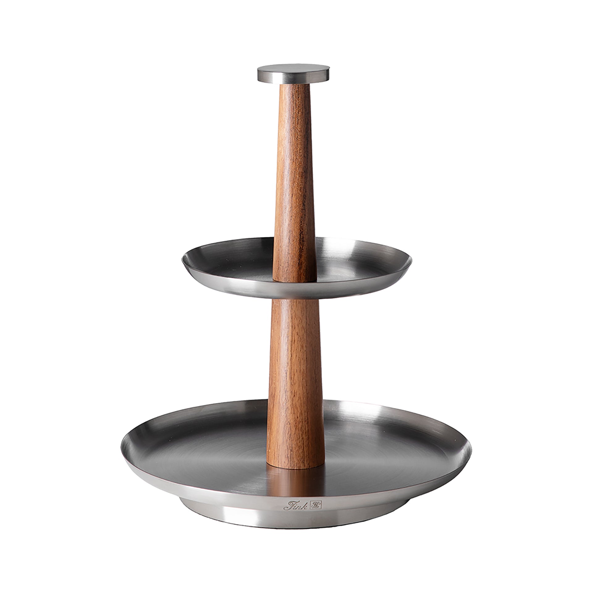 ROMA 2er Etagere silberfarben