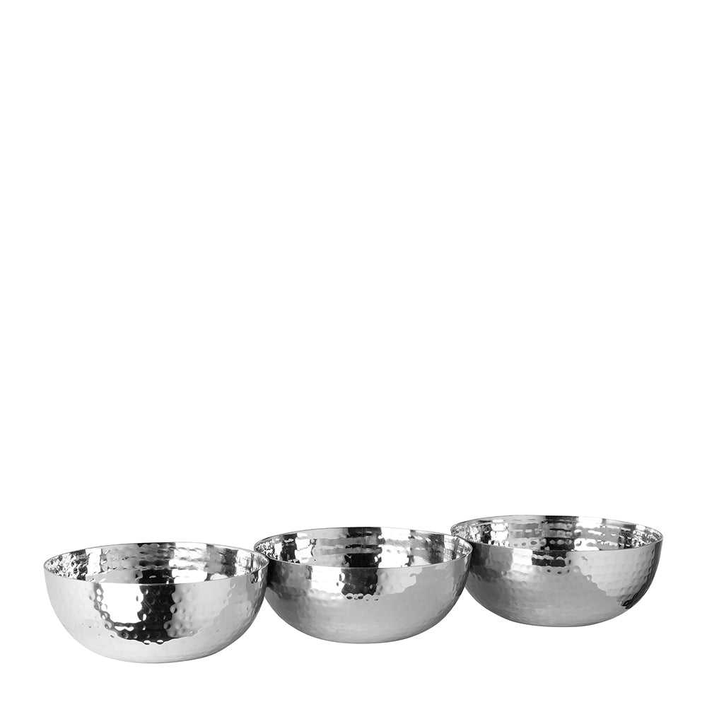 PICCA 3er Schalen silberfarben