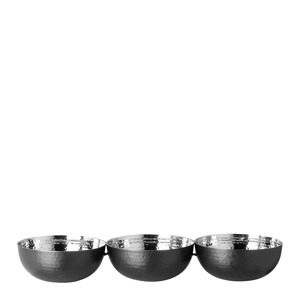 PICCA 3er Schalen silberfarben