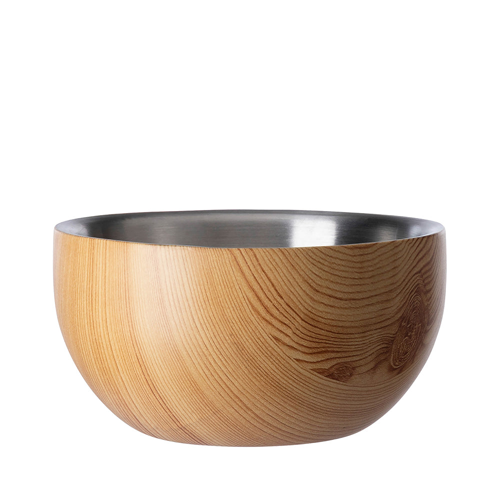 TIMBER Schale silberfarben