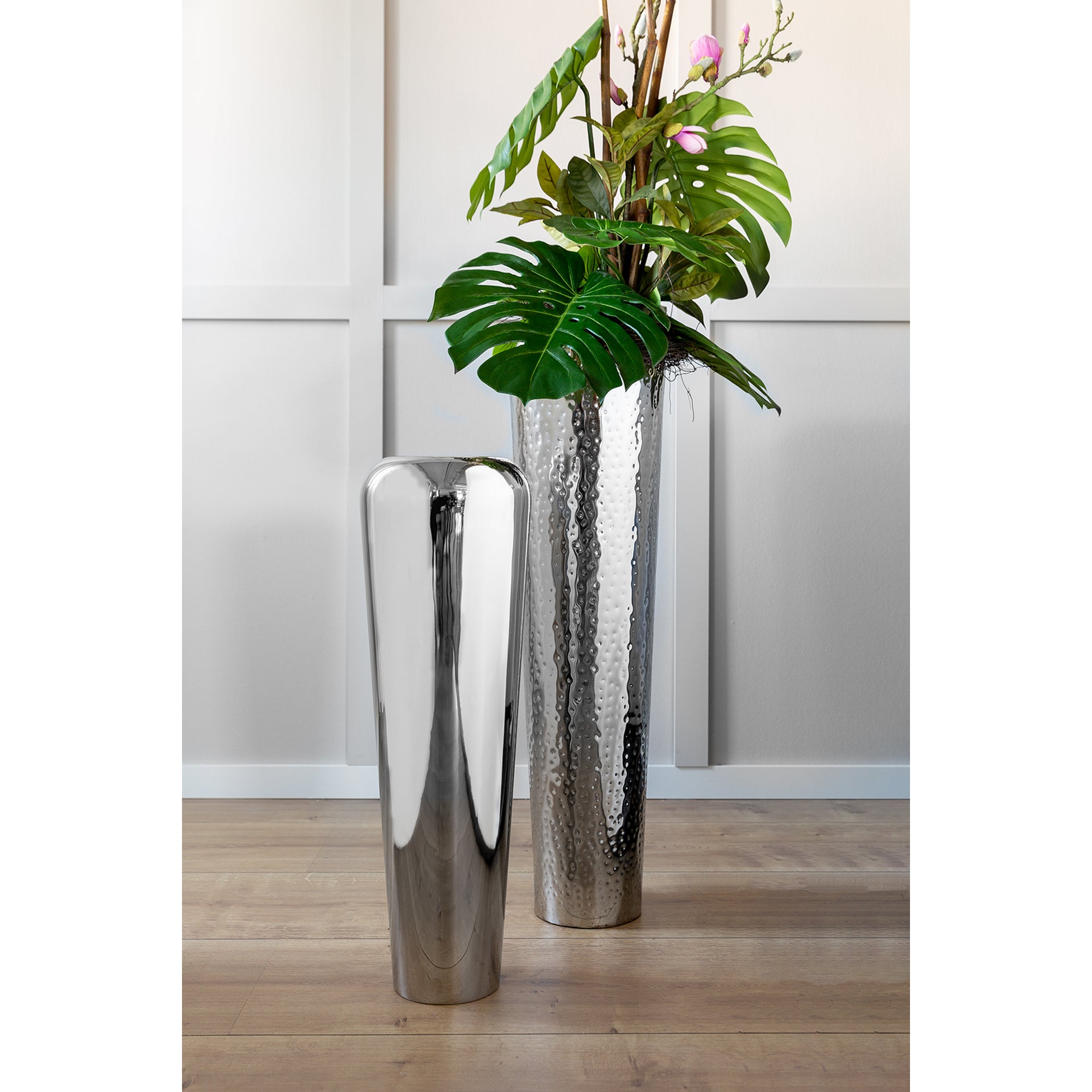 TUTZI Vase silberfarben